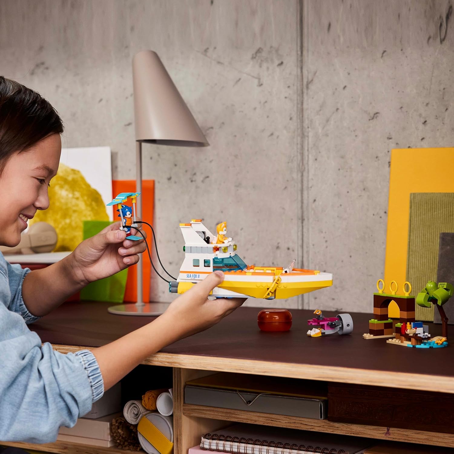 LEGO Sonic the Hedgehog 76997 Tails’ Adventure Boat Playset for 8+ 8