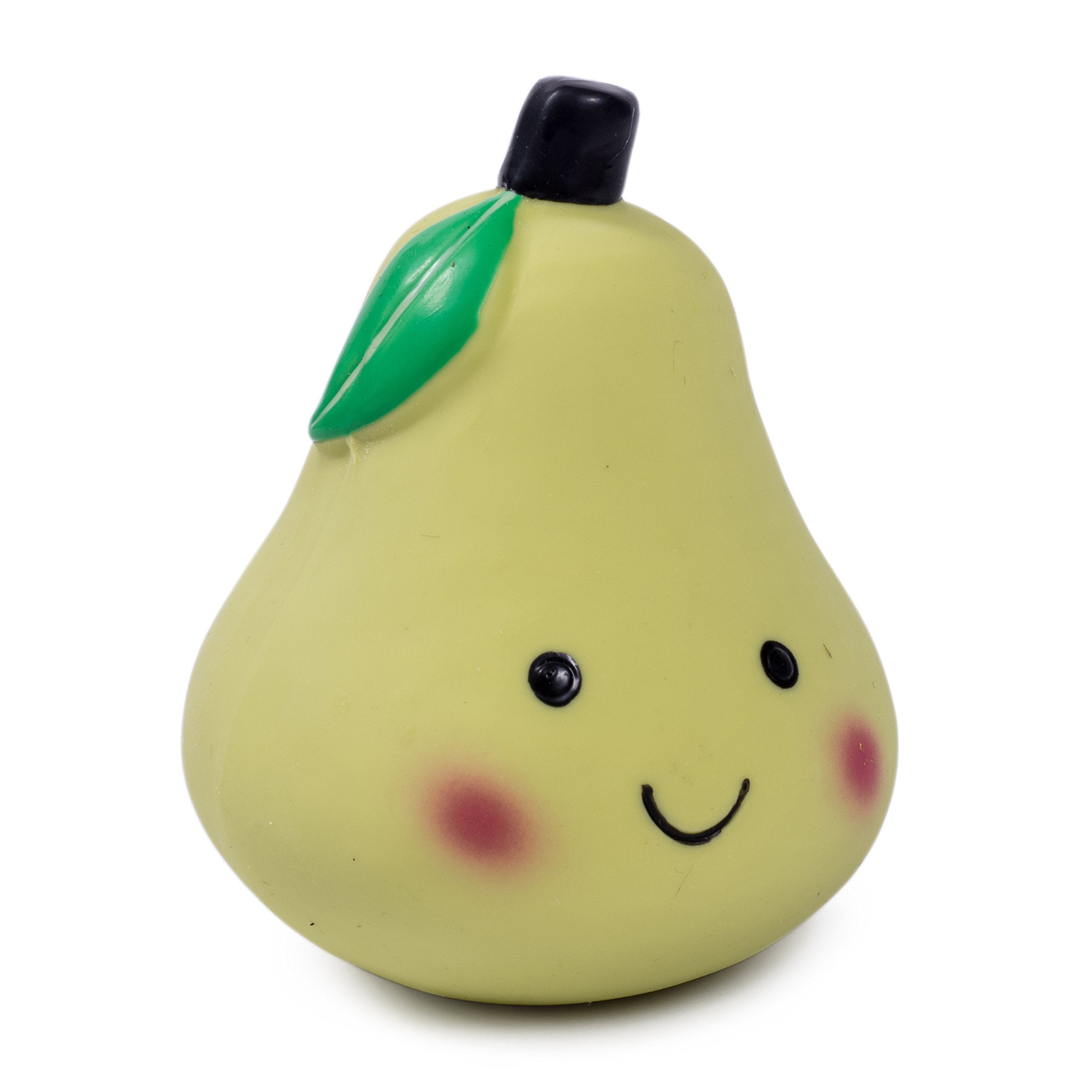 Petface Small Latex Pear Squeaky Chew Toy | Durable Natural Rubber | Unscented