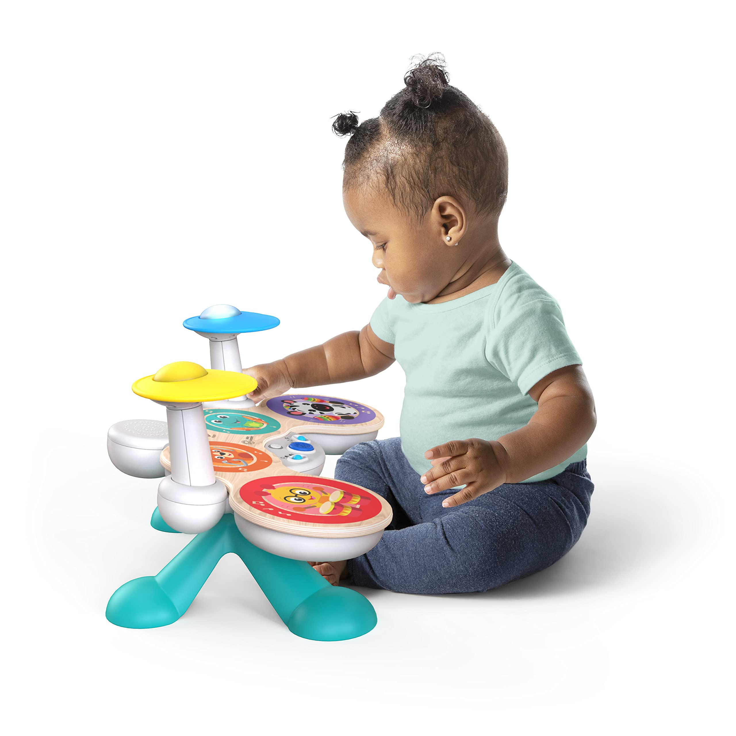 Baby Einstein Together in Tune Drums - Wireless Wooden Musical Toddler Toy 9