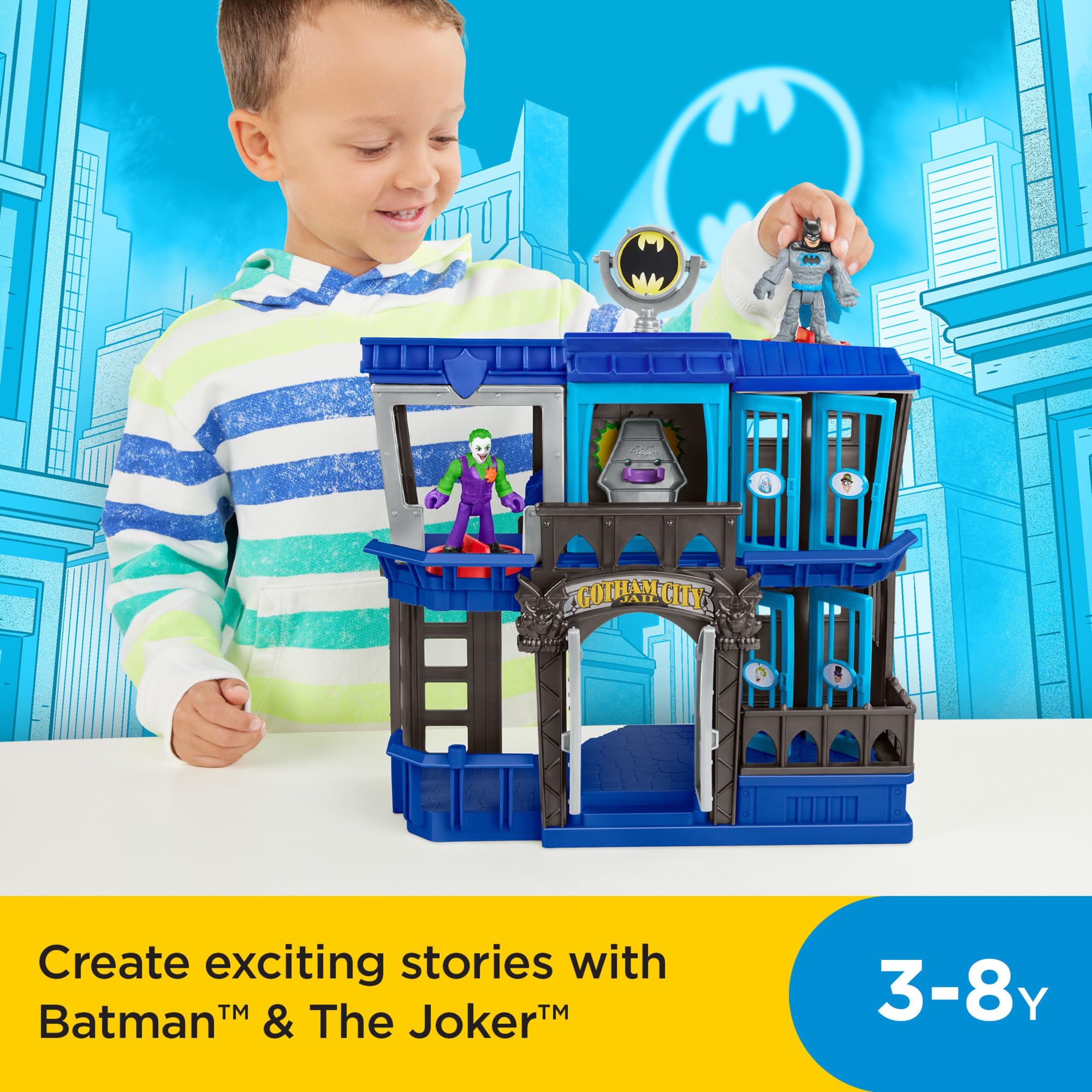 Fisher-Price Imaginext DC Super Friends Gotham City Jail Recharged - Action Playset for Ages 3-8 8