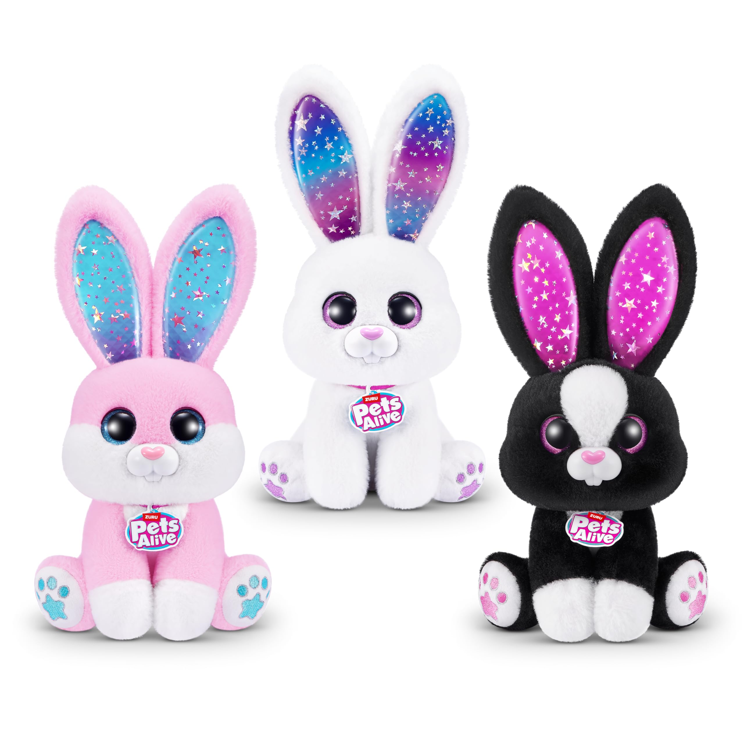 Pets Alive Magic Bunnies Black Bunny (Sootie) by ZURU - Electronic Plush with Lights, Sounds & Mini Bunnies 3
