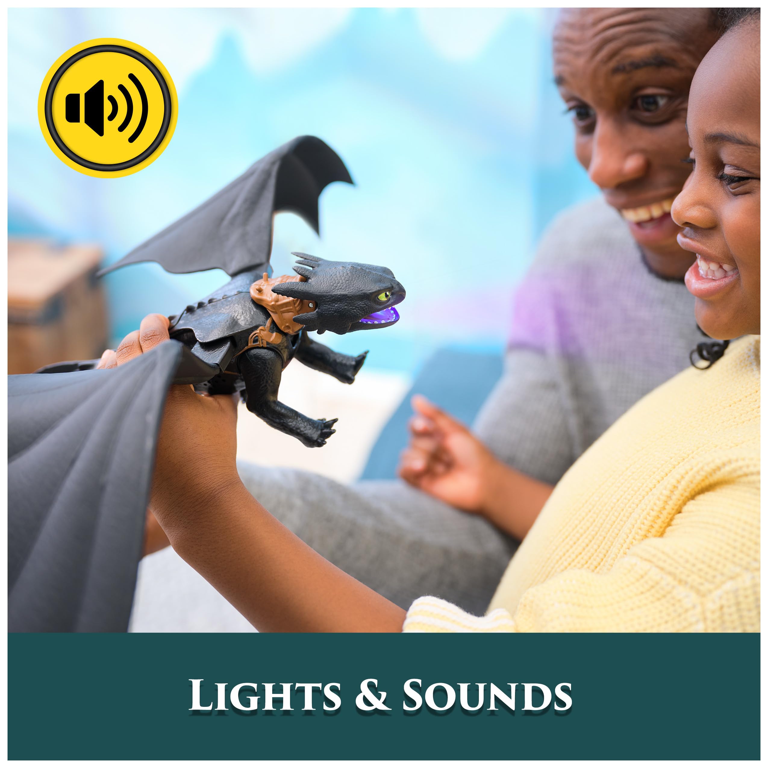 Dreamworks Dragons Ultimate Plasma Blast Toothless - Light-Up Action Figure for Kids 4+ 3