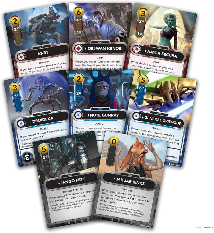 Fantasy Flight Games Star Wars: The Deckbuilding Game - The Clone Wars Card Game (FFGSWG02)