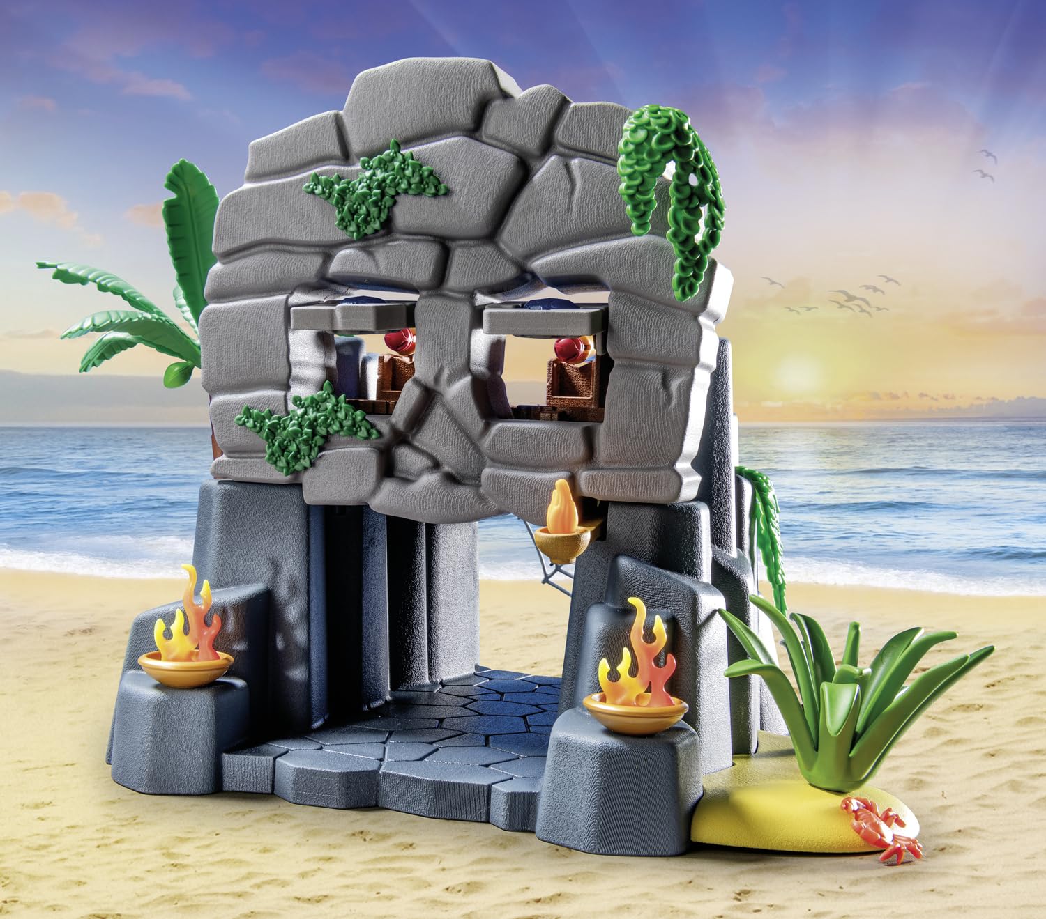 Playmobil 71531 Pirates: Skull Island Playset with Pirate and Crab Man Figures 6