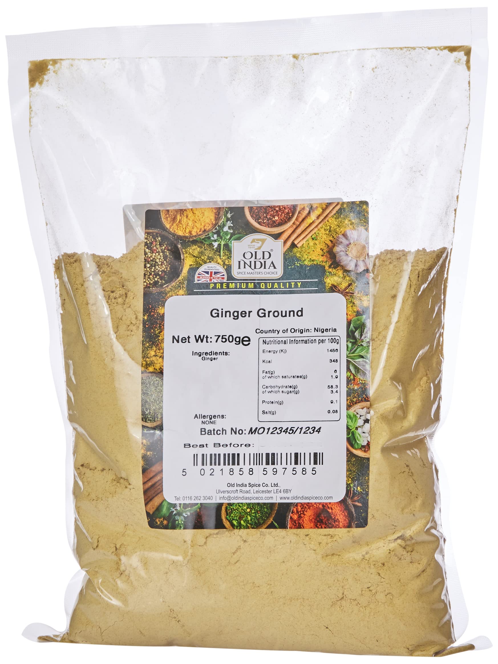Old India - Ground Ginger 750g