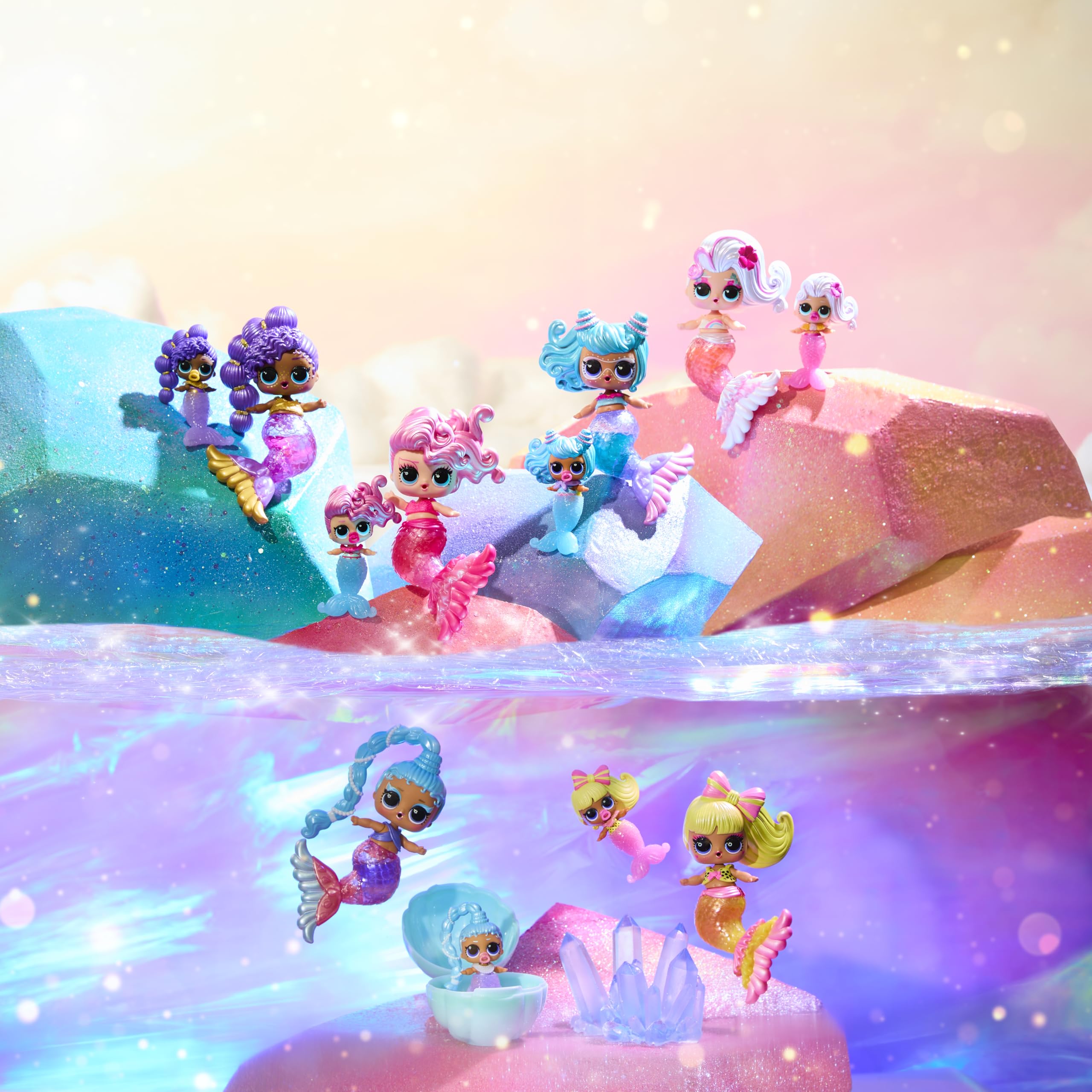 L.O.L. Surprise! Mermaids Makeover Magic Baby Sisters Doll | Colour-Change Tail | Ages 4+ 6