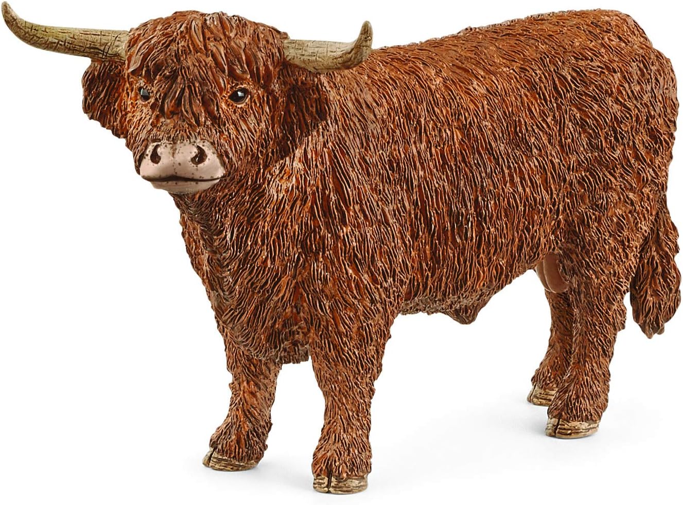 Schleich 13919 Farm World Highland Bull - Detailed Animal Figure for Kids 3+