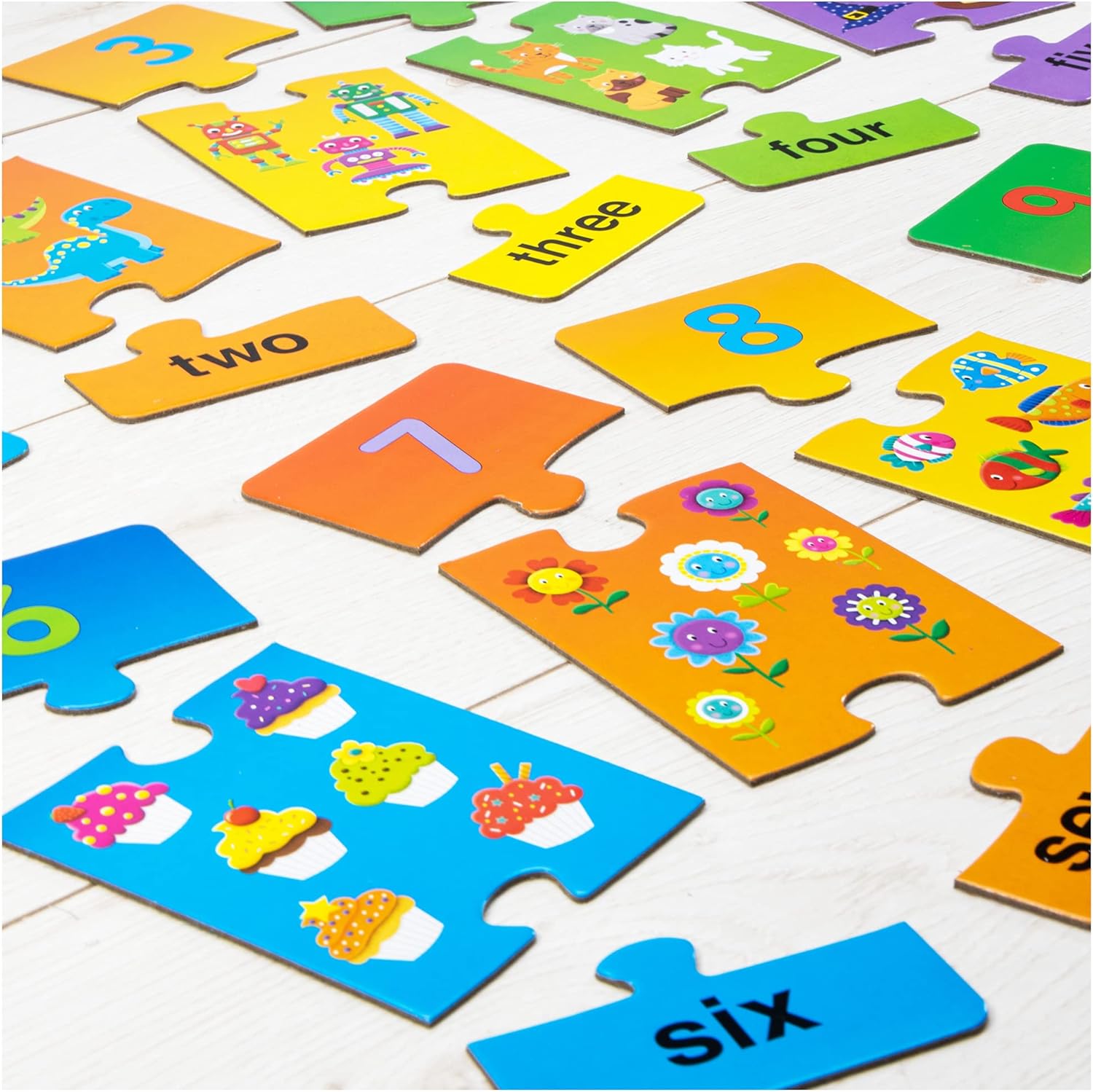 Galt Toys Number Puzzles - Educational 3-Piece Jigsaw Set for Kids 3-5 Years 3
