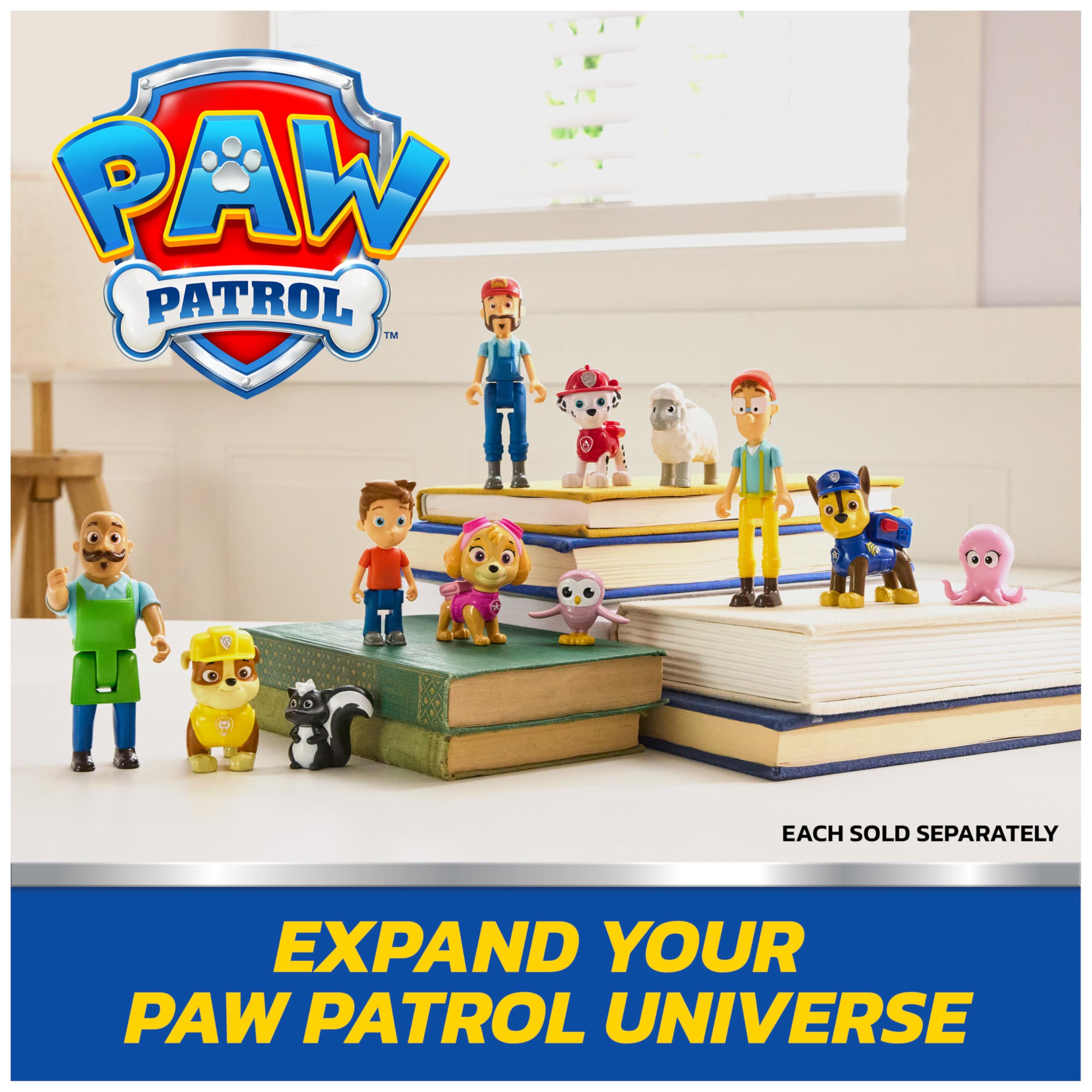 PAW Patrol Skye & Alex Porter Figure Pack with Lil Hootie - Action Figures for Kids 3-9 Years 6