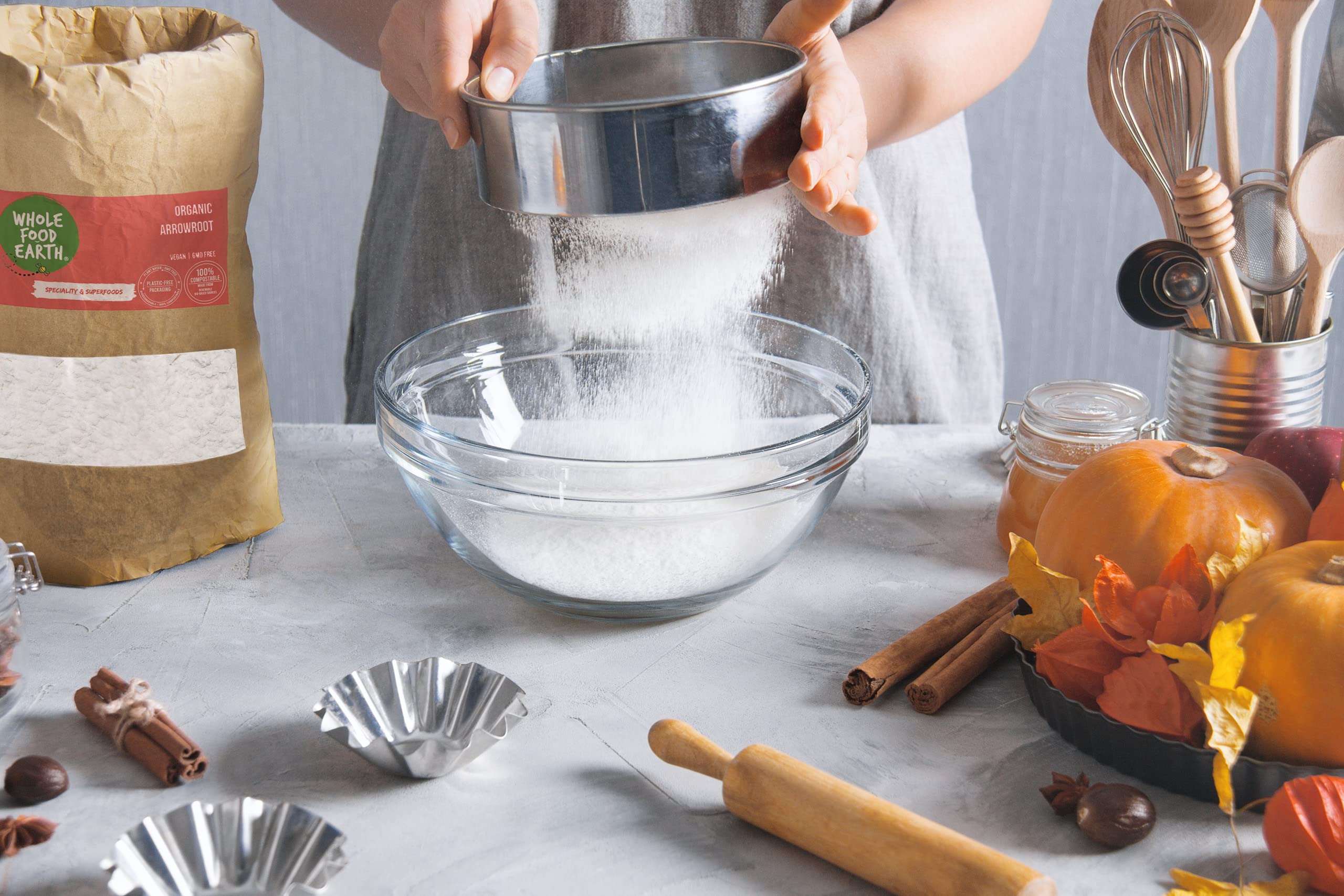 Wholefood Earth Organic Arrowroot - Vegan Thickener | 500g | GMO Free 3