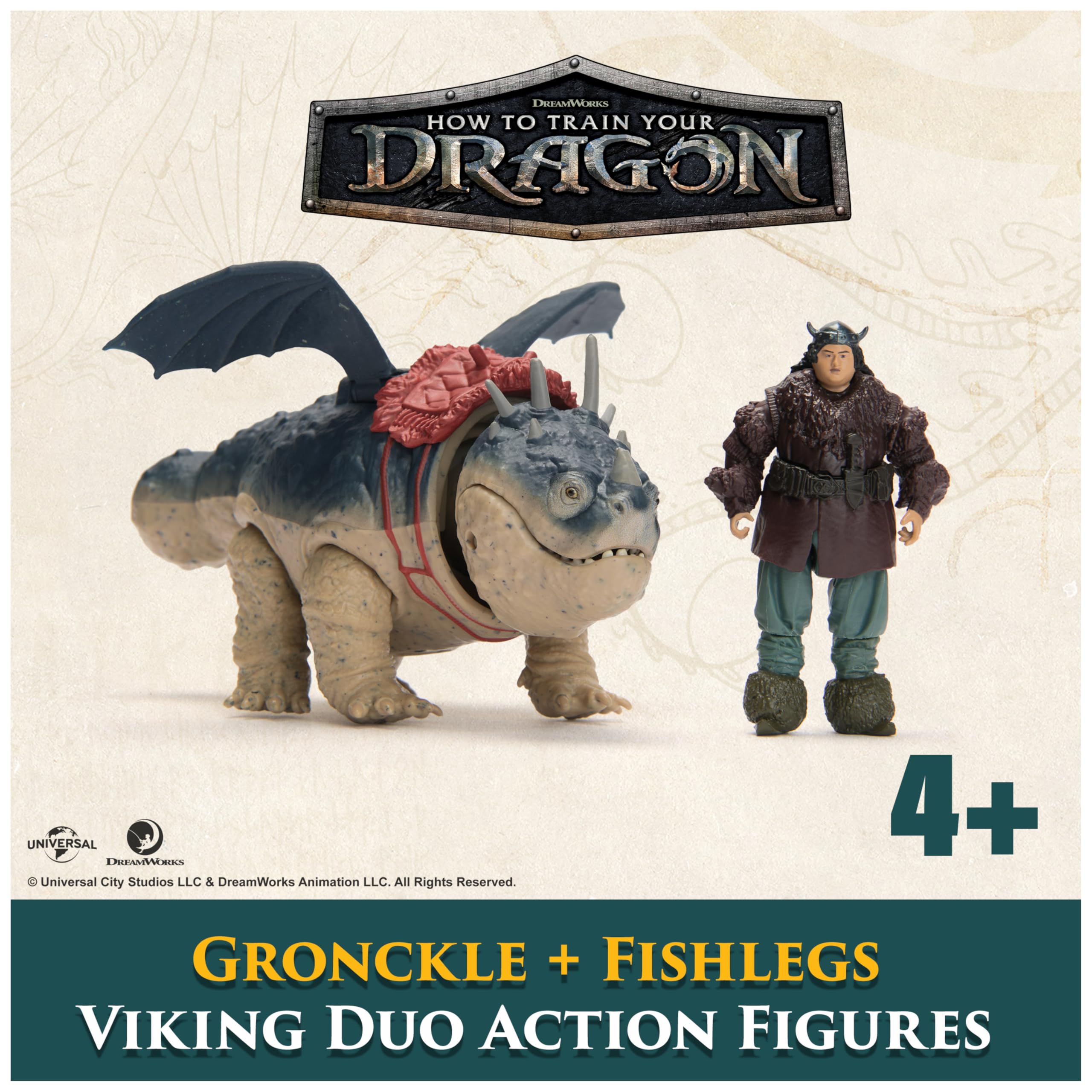 Dreamworks Dragons Gronckle & Fishlegs Action Figure Set - 4+ Years 3
