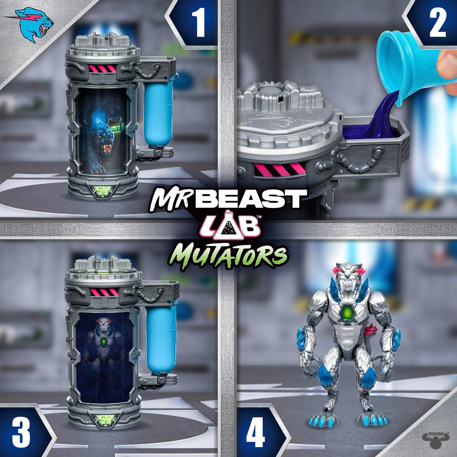 MrBeast Lab Mutators - Metallic Panther Action Figure (5.5") 4