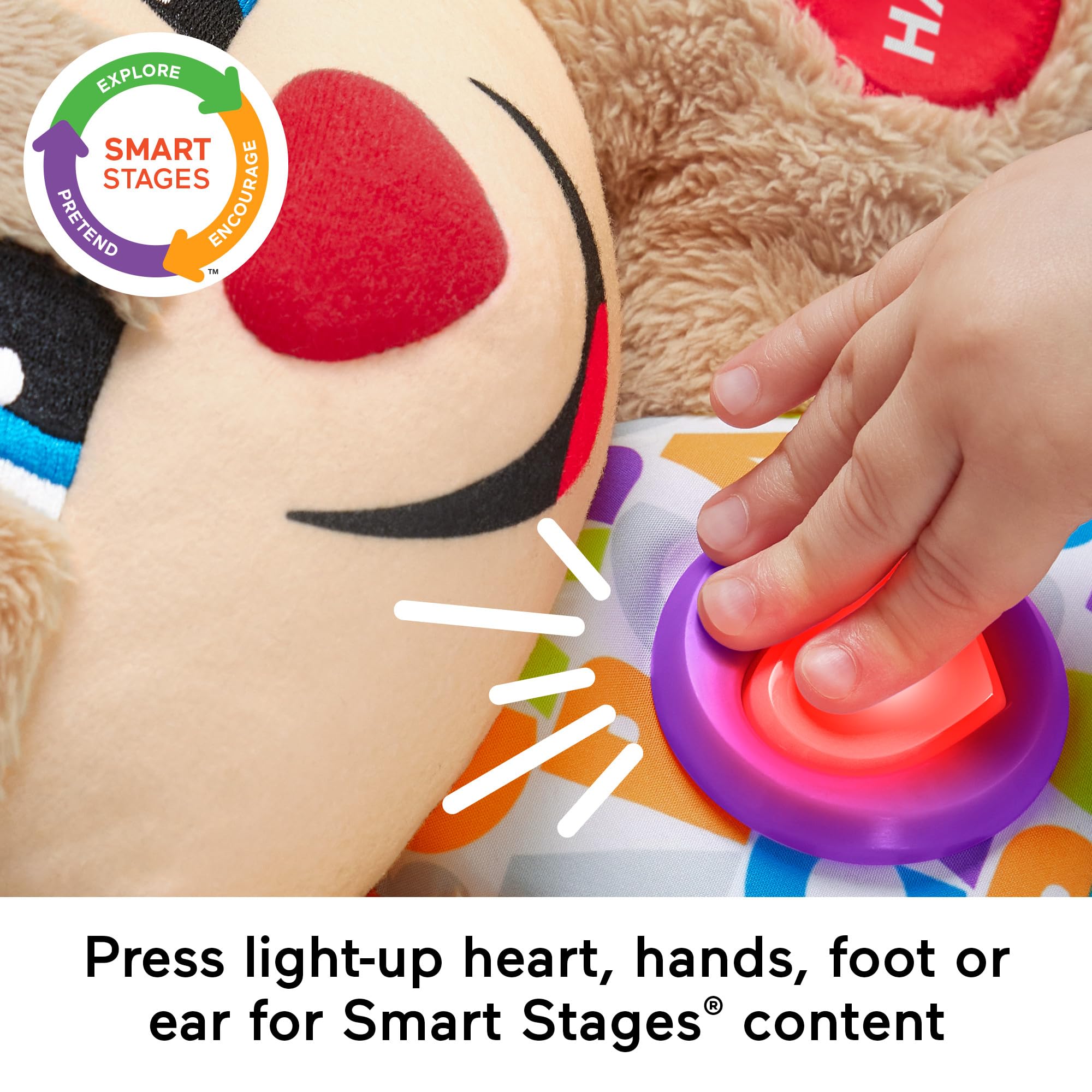 Fisher-Price Smart Stages Puppy - Interactive Educational Plush Toy for 6+ Months 3