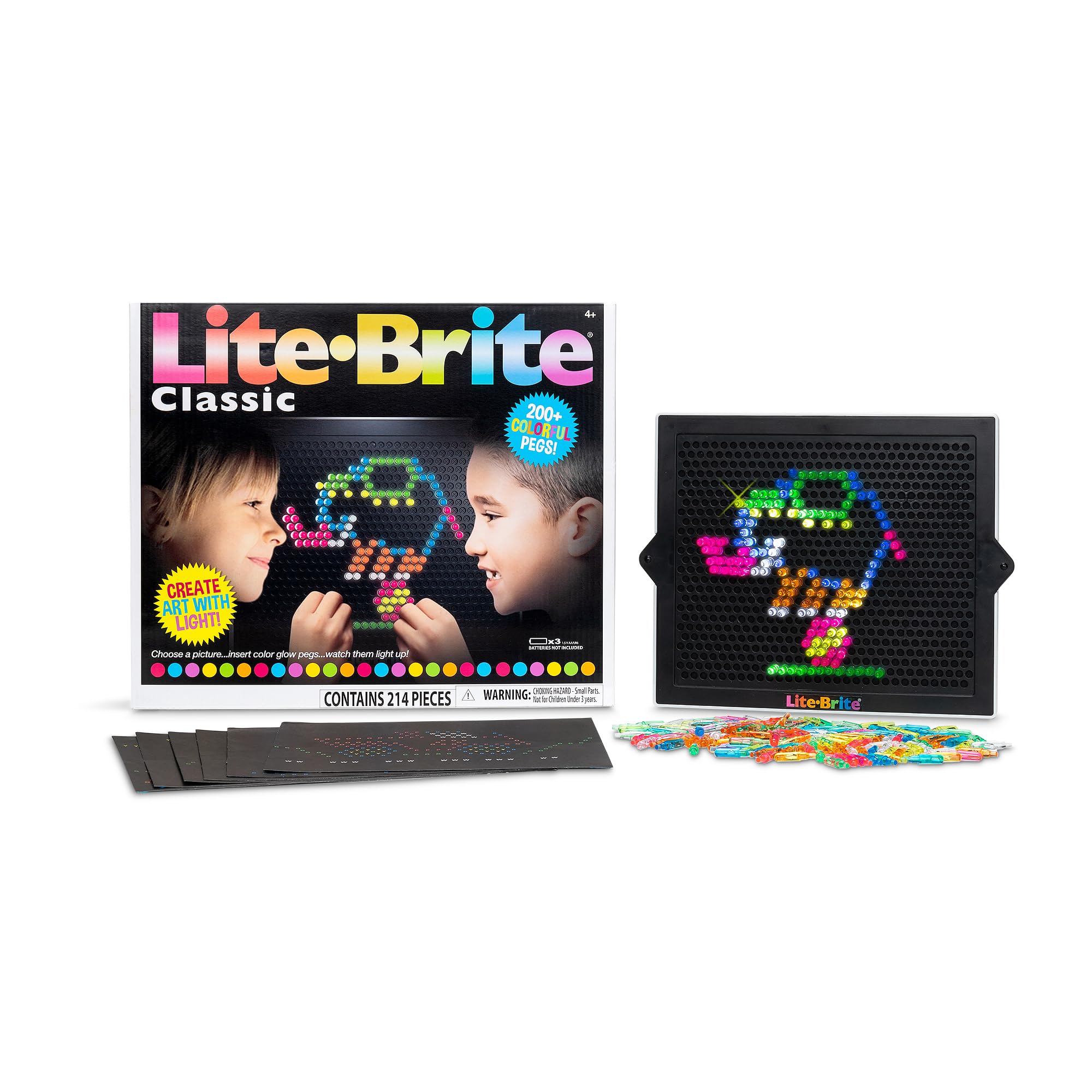 Lite-Brite Ultimate Classic Set - Light-Up Pegboard Art for Kids 4+ 6
