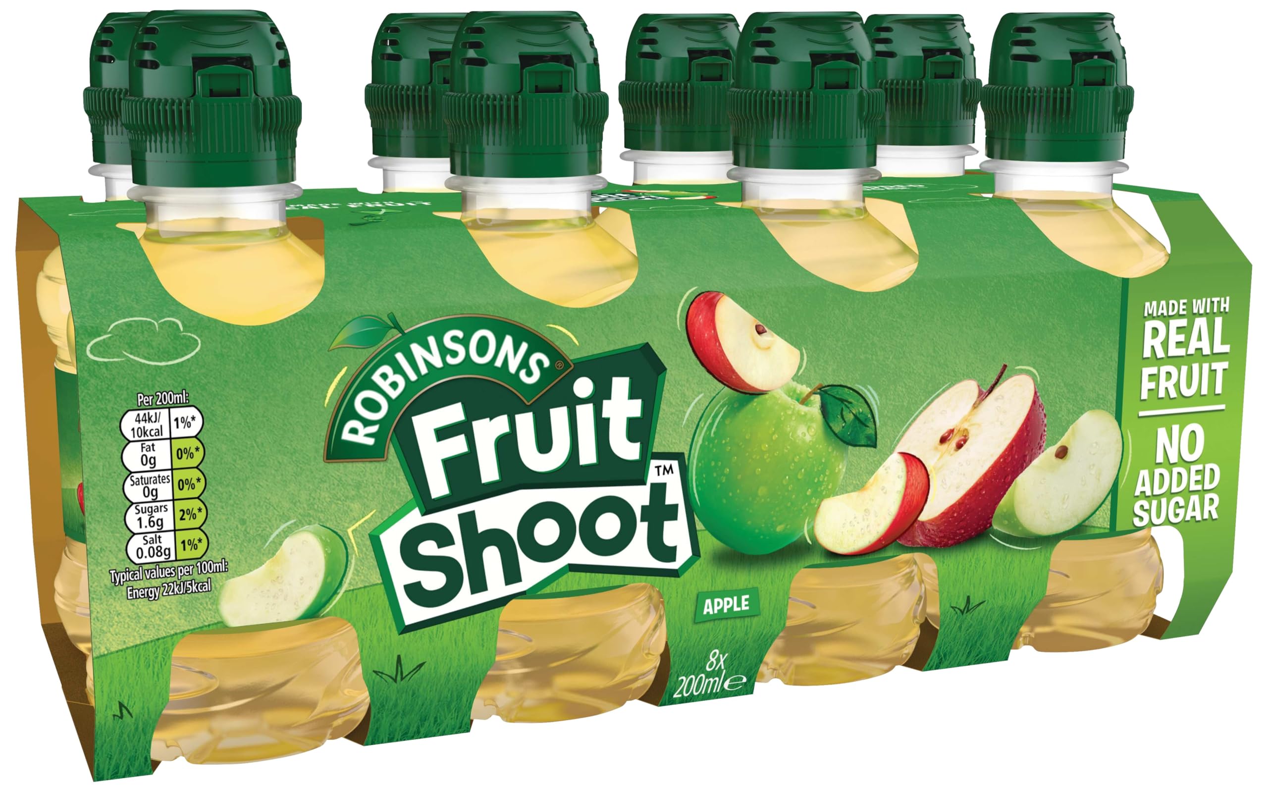 FRUIT SHOOT Apple Juice - No Added Sugar, Multi-Vitamins | 200 ml Bottles (Pack of 8) 4