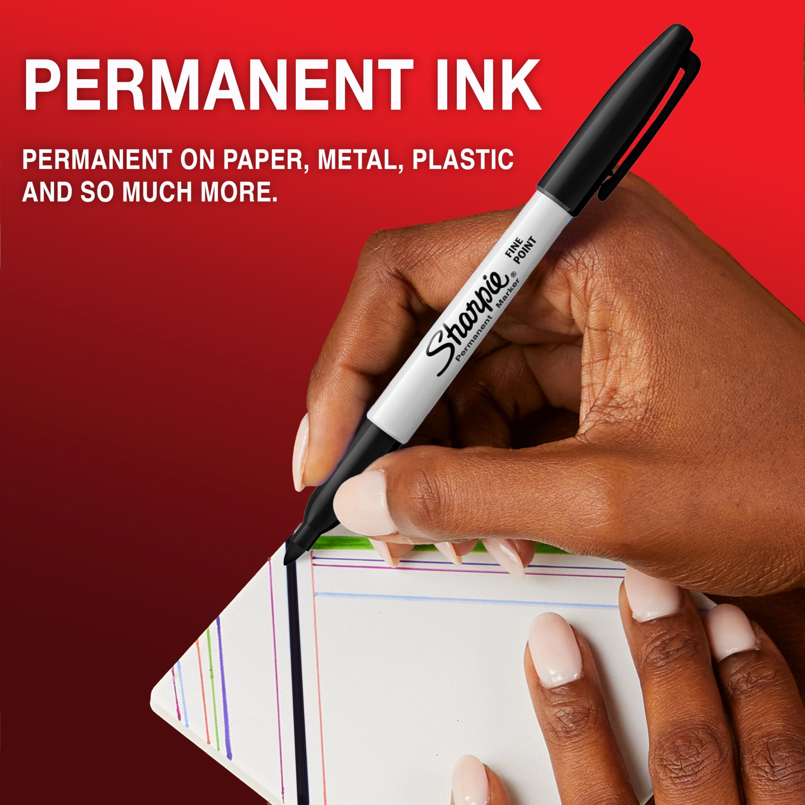 Sharpie Permanent Markers - Fine Point for Bold Details | Black Ink | 40 Pack 2