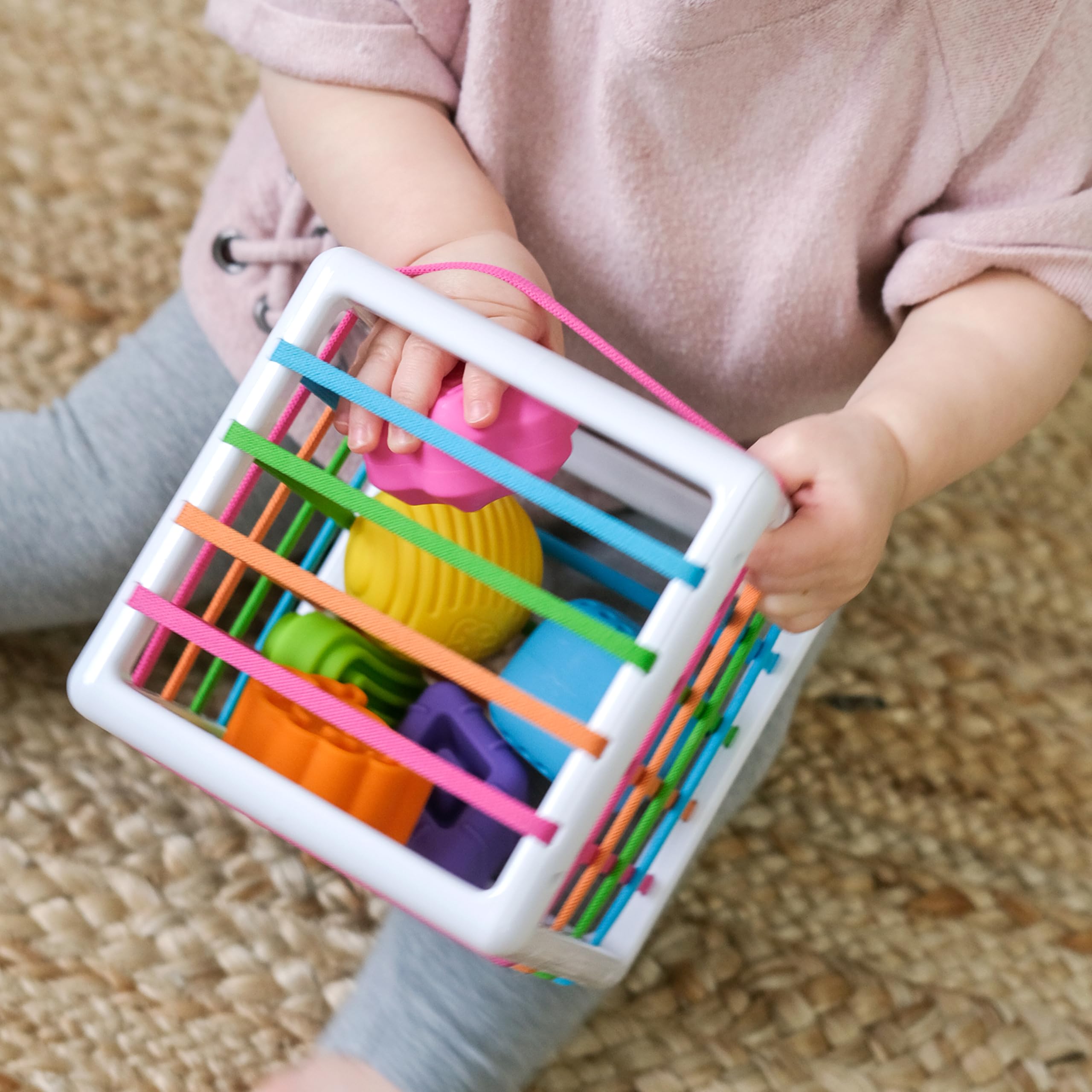 Fat Brain Toys InnyBin F251 - Shape Sorting Sensory Toy for Toddlers 13