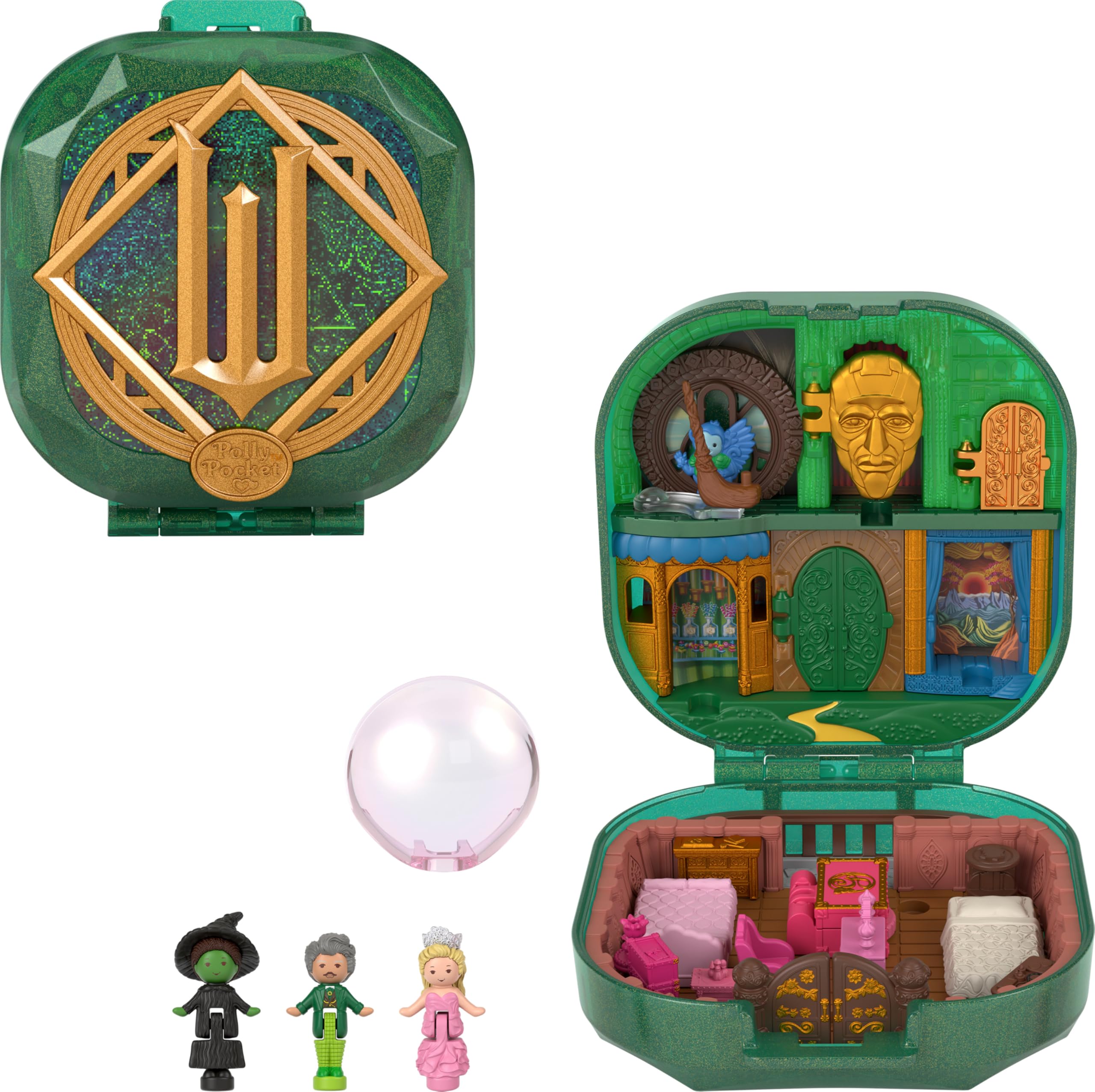 Polly Pocket x Wicked Collector Compact - Micro Dolls & Playset for Ages 4+ 15