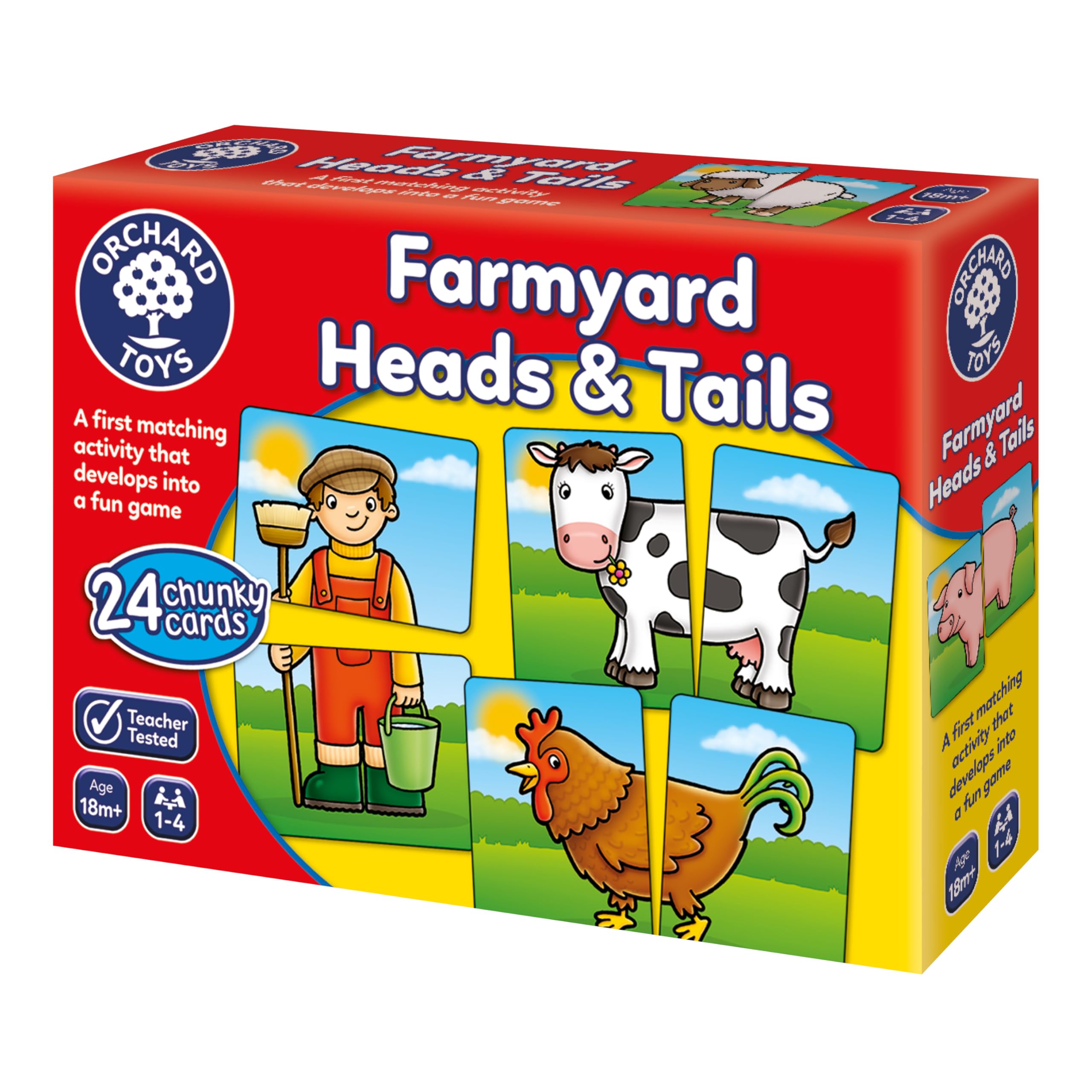 Orchard Toys Farmyard Heads & Tails Card Game