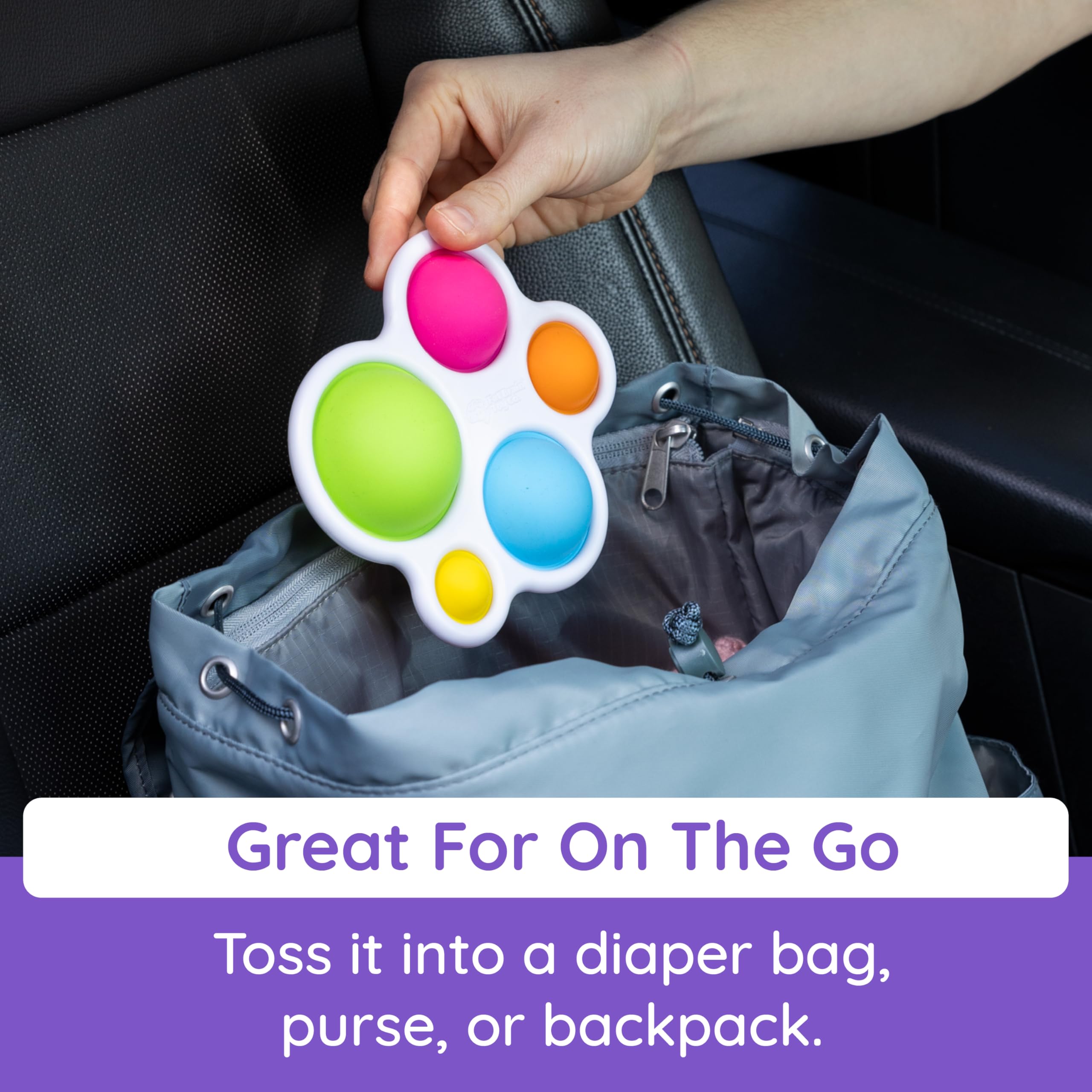 Dimpl - Sensory Push and Pop Toy for Babies 6 Months+ 12