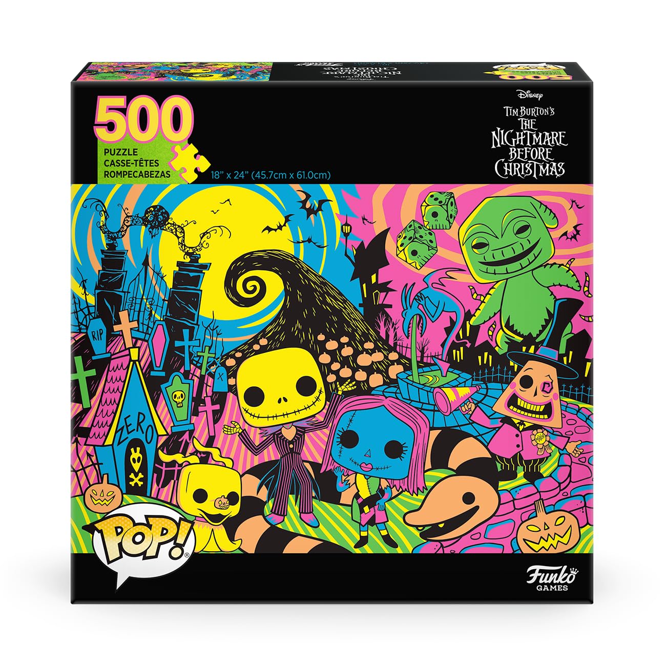 Funko POP! Puzzle - The Nightmare Before Christmas - 500 Piece Jigsaw with Crown Piece 6