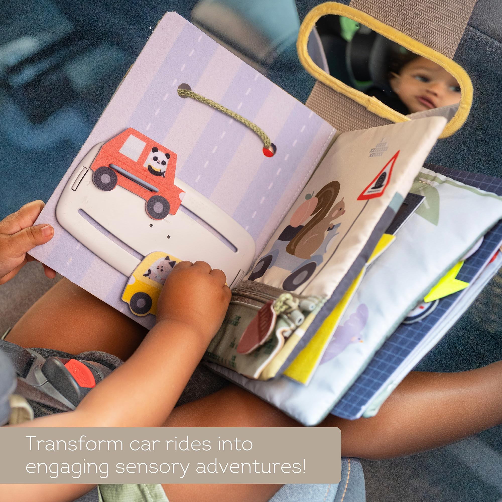 Taf Toys Ride Time Car Seat Busy Book for Toddlers - Screen-Free Travel Activity Toy for Ages 12m+ 8