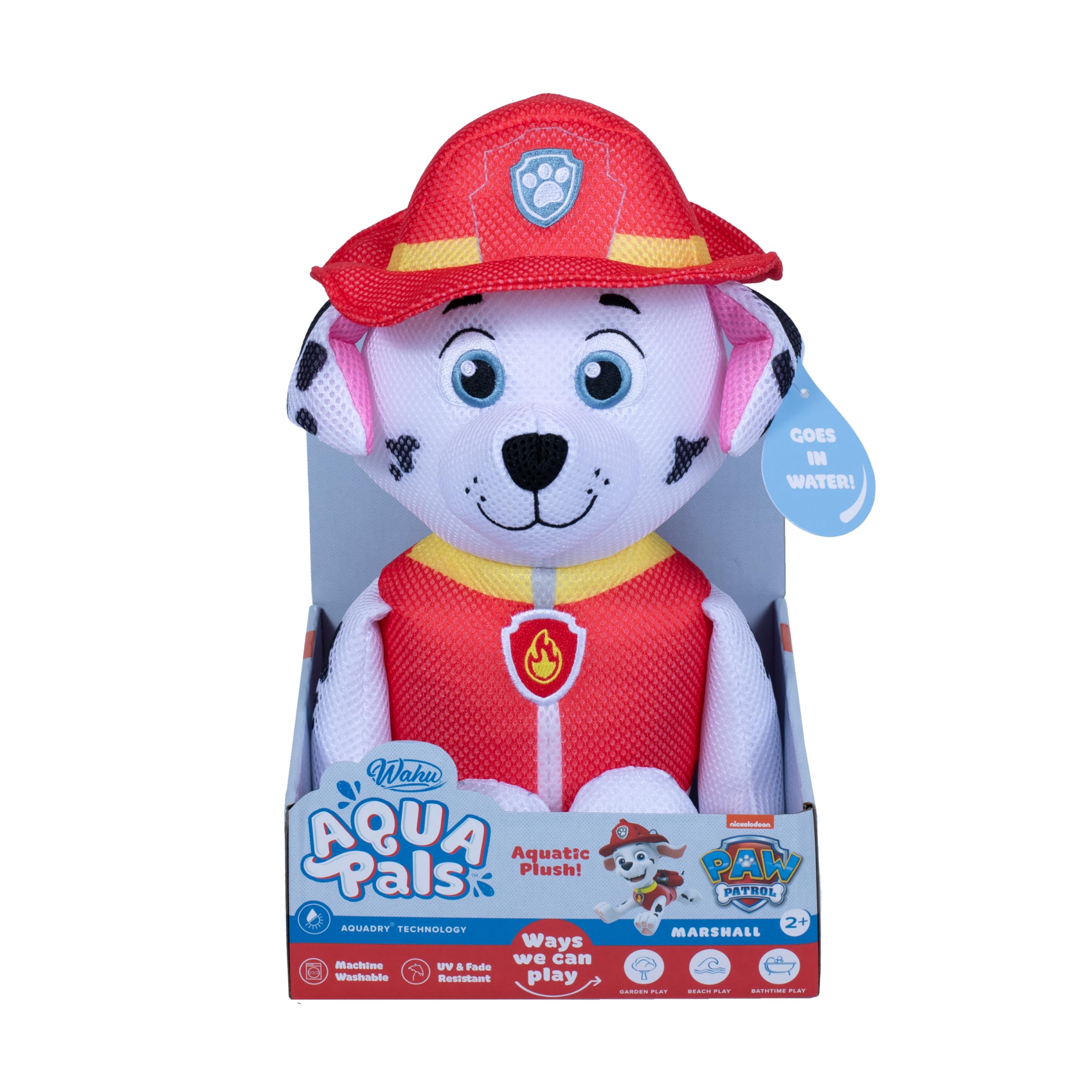 Wahu Aqua Pals: Paw Patrol - Marshall | Waterproof Plush Toy for Kids 2+