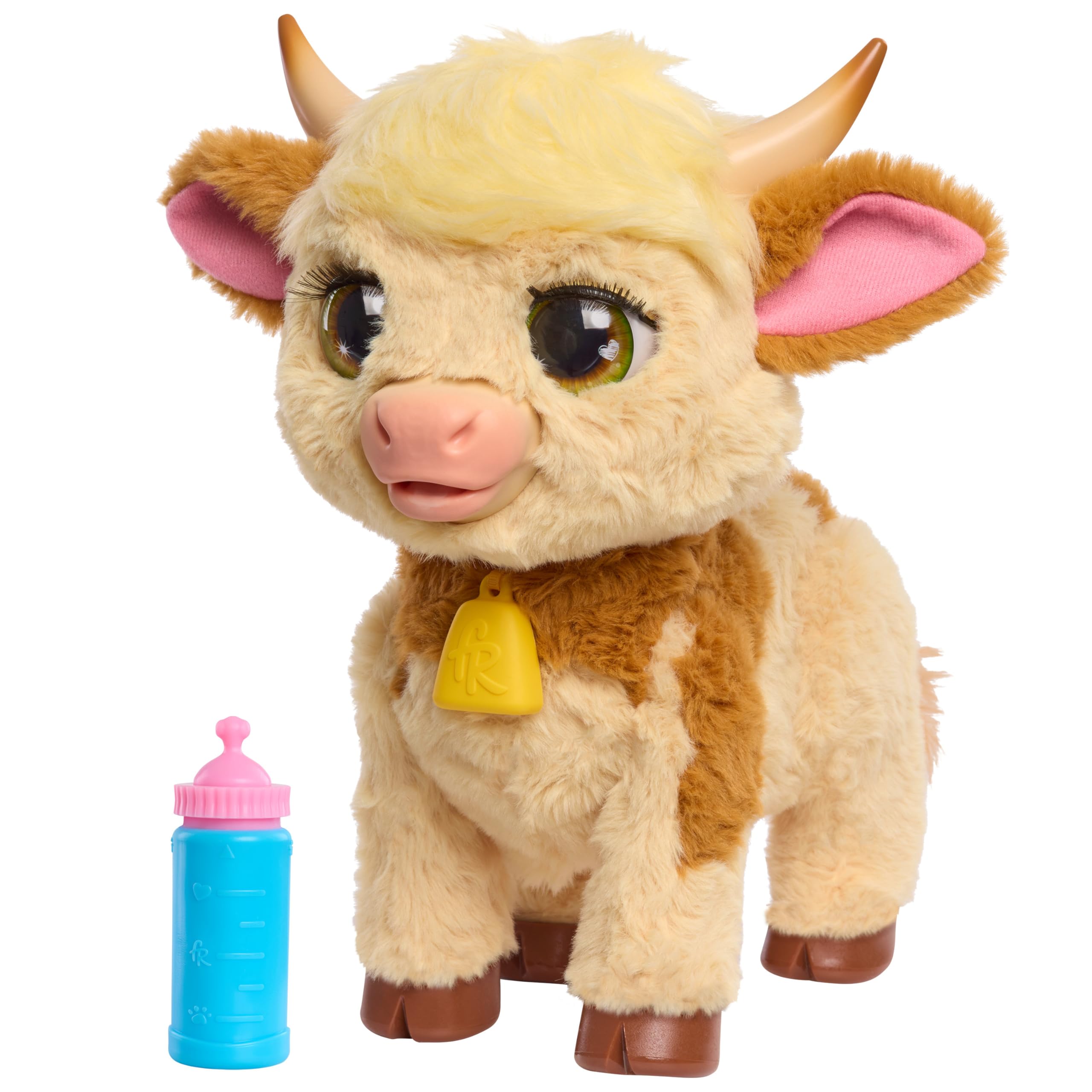 furReal Maggie the Feed & Follow Cow - Interactive Plush Toy for Ages 4+ 8