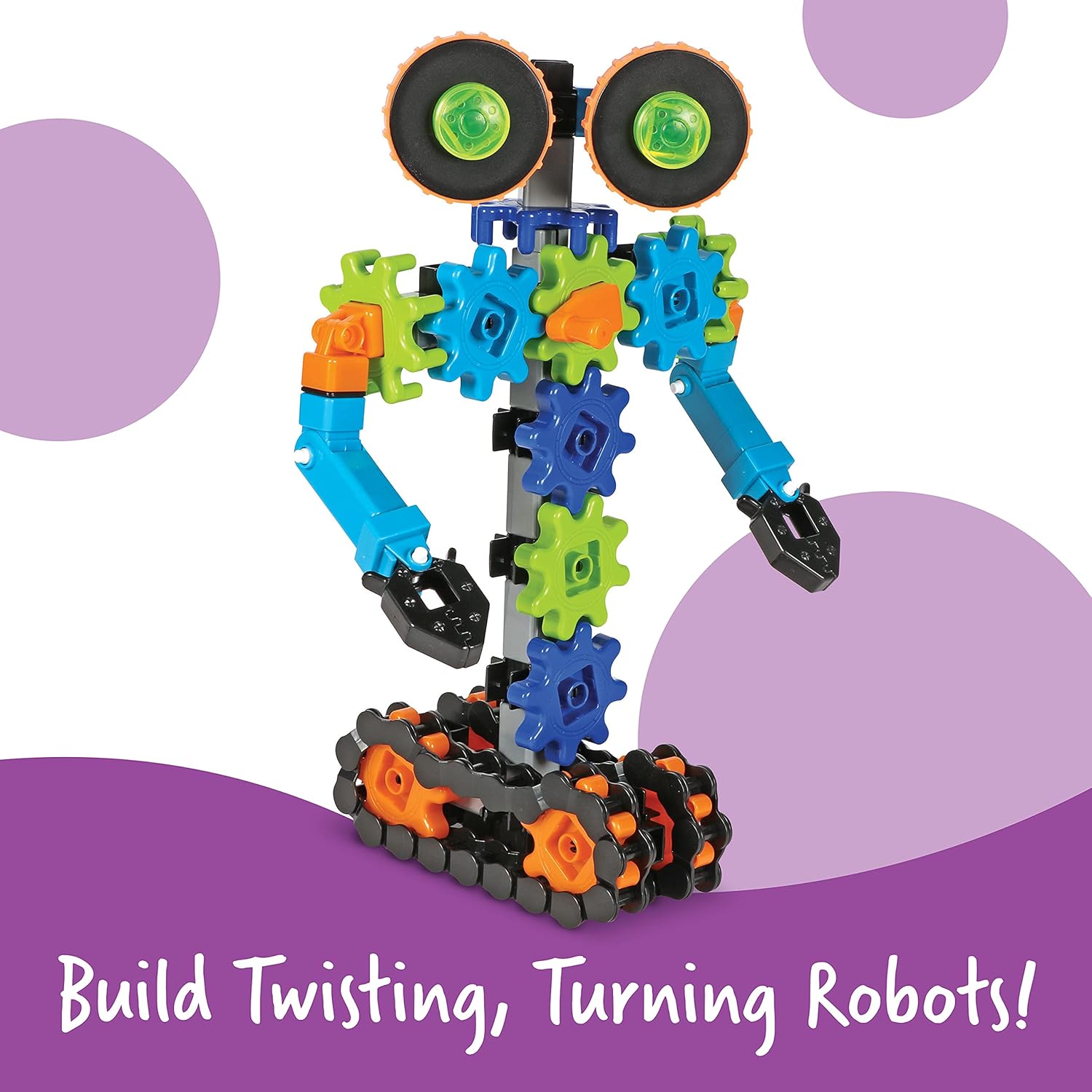 Learning Resources Gears! Gears! Gears! Robots in Motion - STEM Building Set for Kids Ages 5+ 2