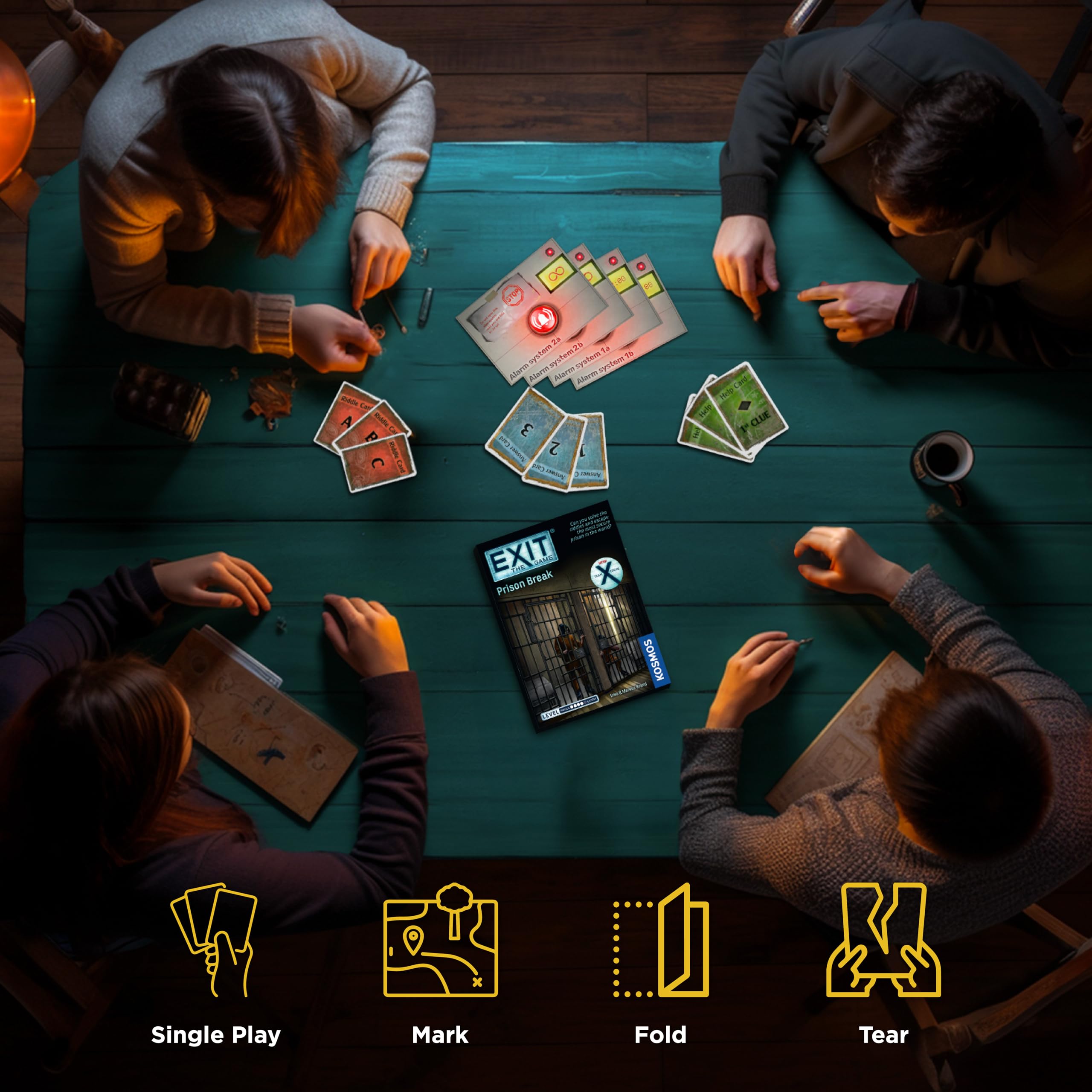 Thames & Kosmos EXIT: Prison Break Escape Room Card Game 4