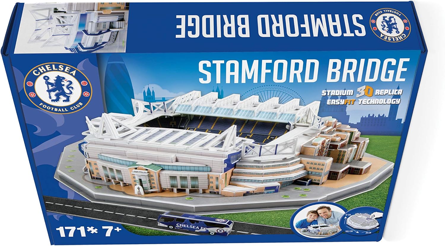 Chelsea Stamford Bridge 3D Puzzle - 158-Piece Building Set for Kids 7+