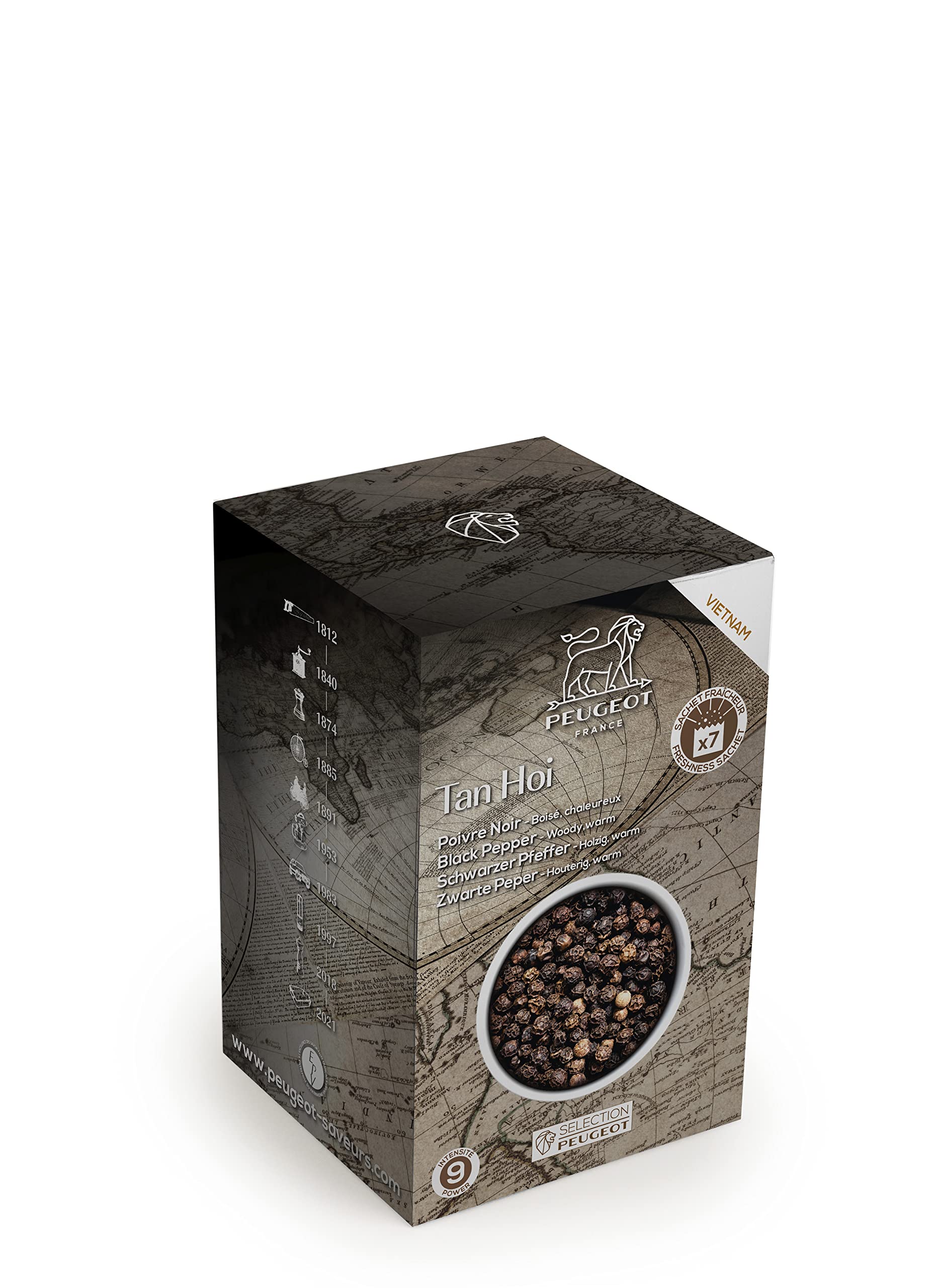 PEUGEOT Tan Hoi Black Peppercorns - Origin Vietnam - Spice Selection