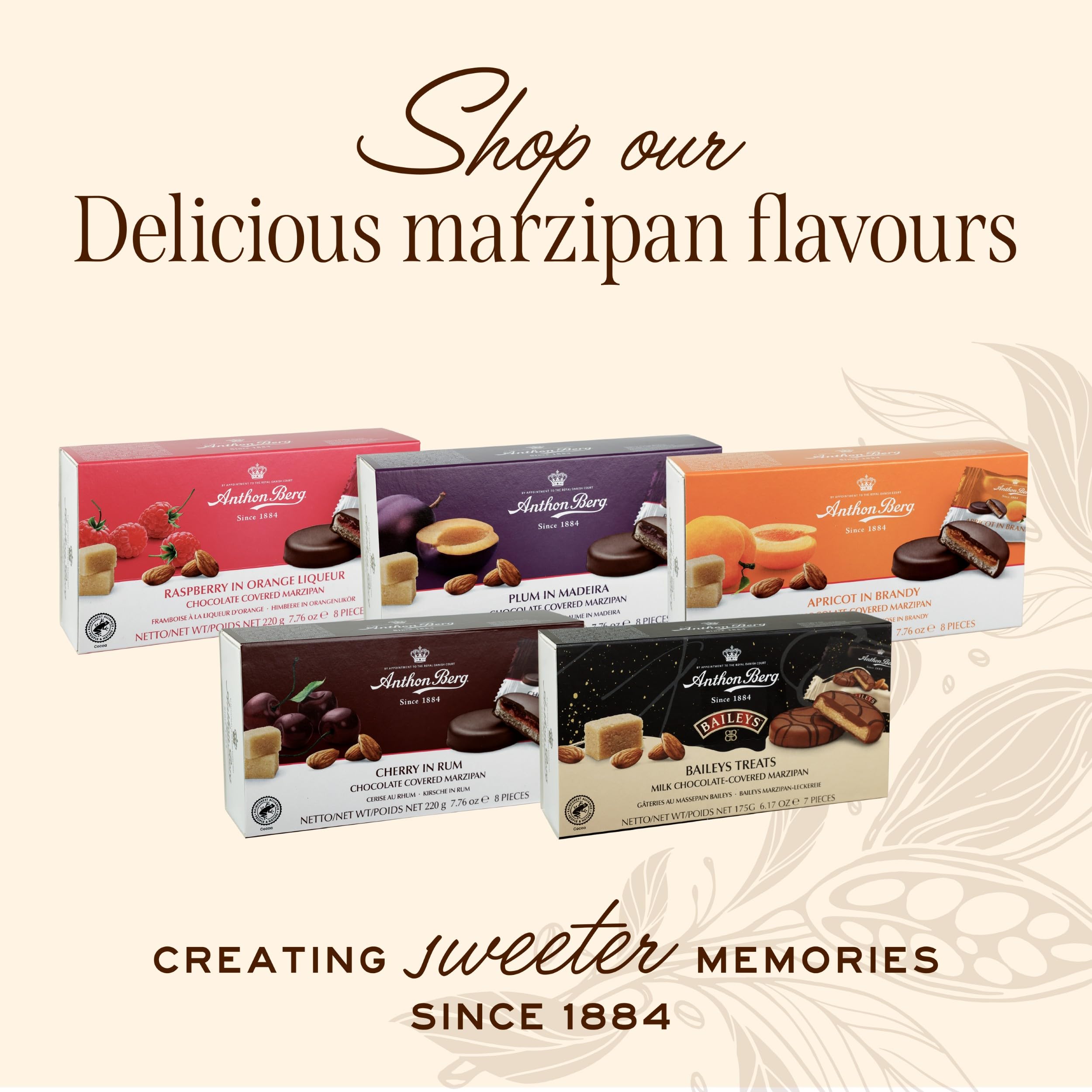 Anthon Berg Dark Chocolate Covered Marzipan Treats with Raspberry and Orange Liqueur - 220g 4