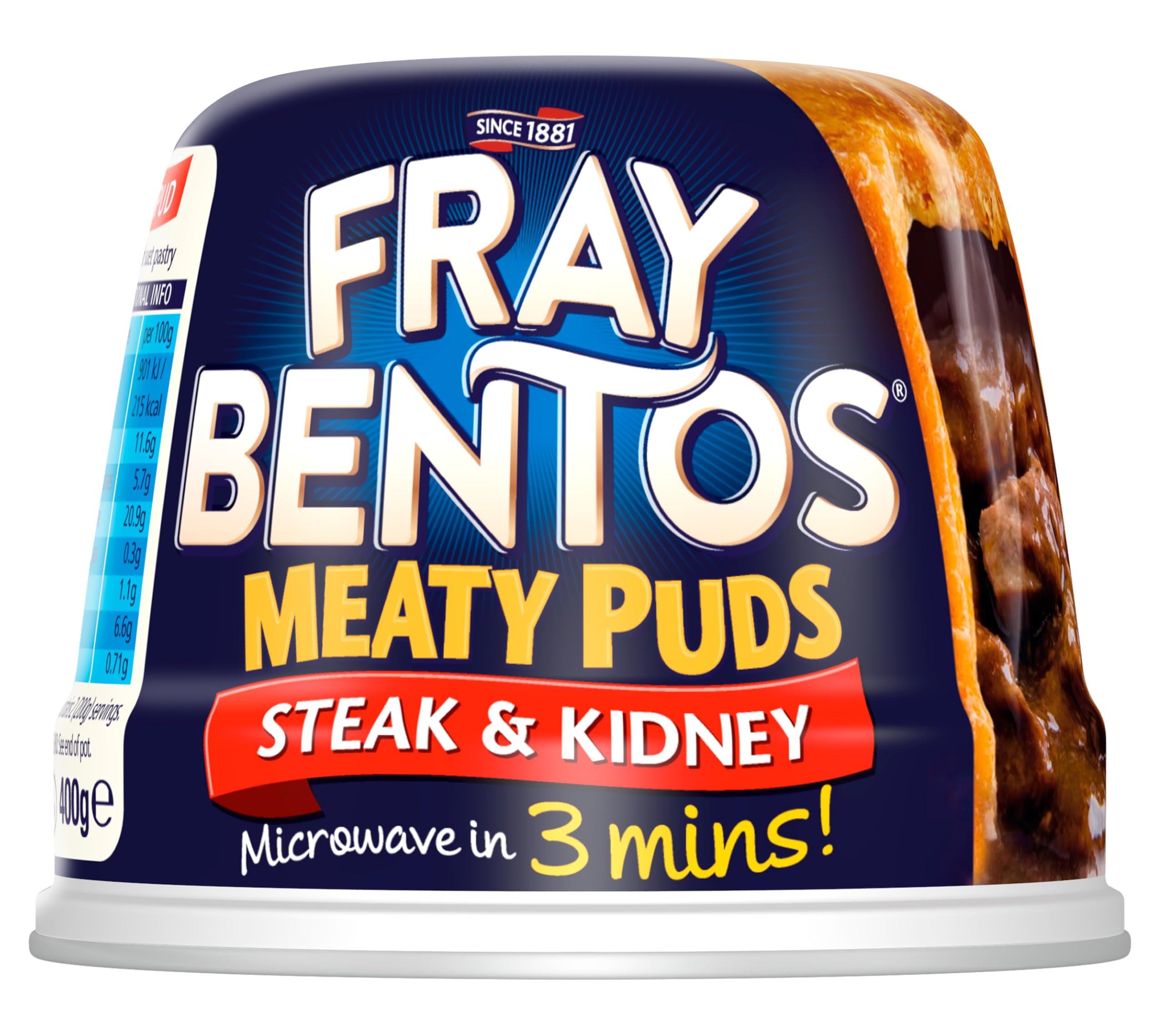 Fray Bentos Steak and Kidney Pudding - Ready in 3 Minutes | 400g