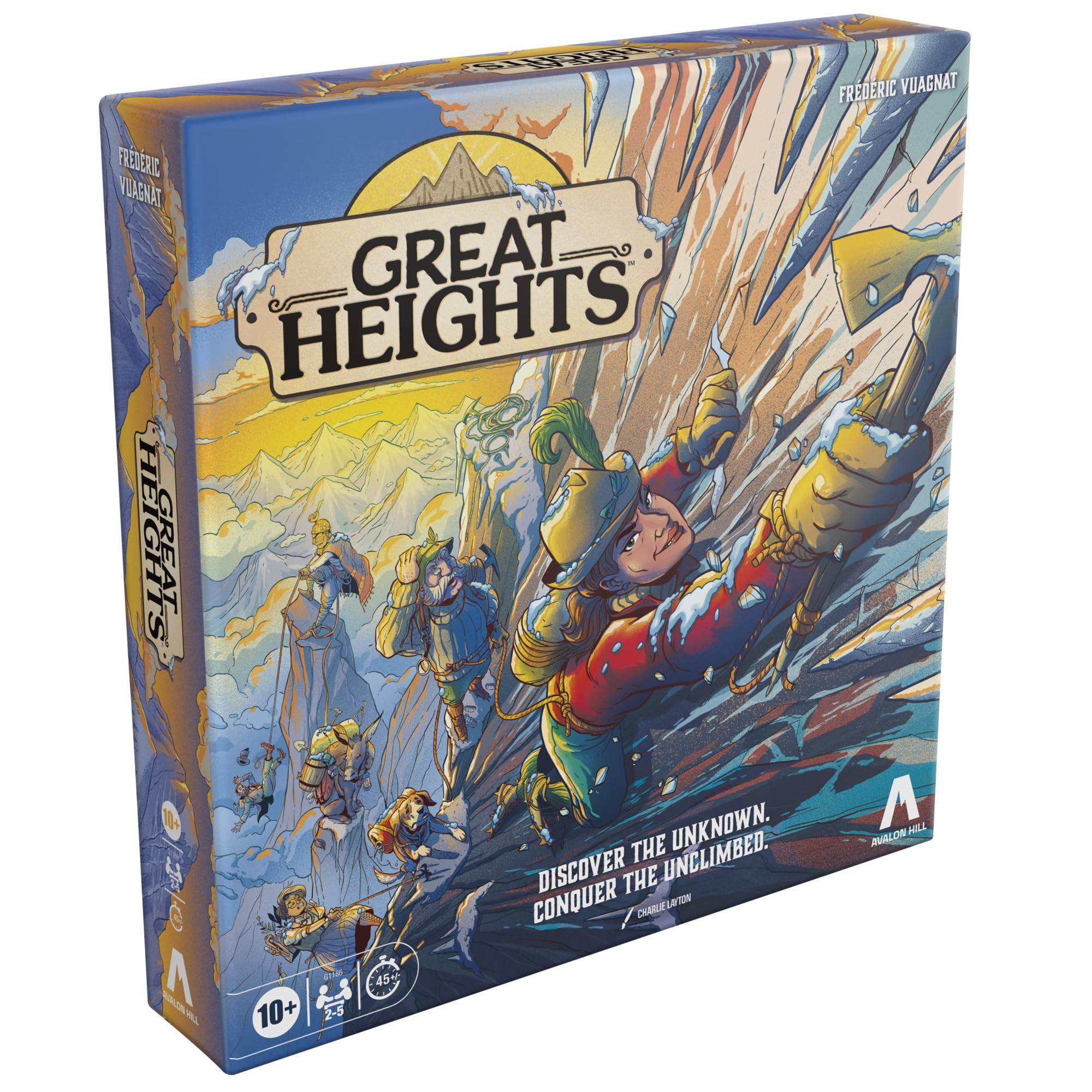 Avalon Hill Great Heights Strategy Board Game | Ages 10+ | 2-5 Players | 45 Min 6