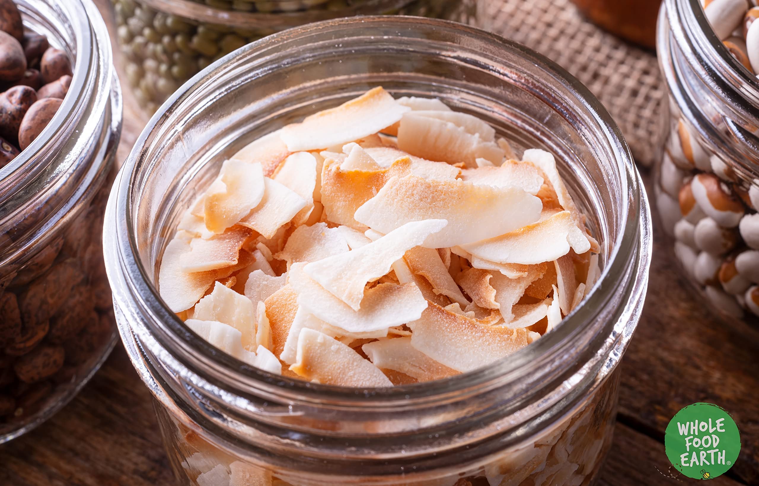 Wholefood Earth - Toasted and Unsweetened Coconut Slices (500 g) 3