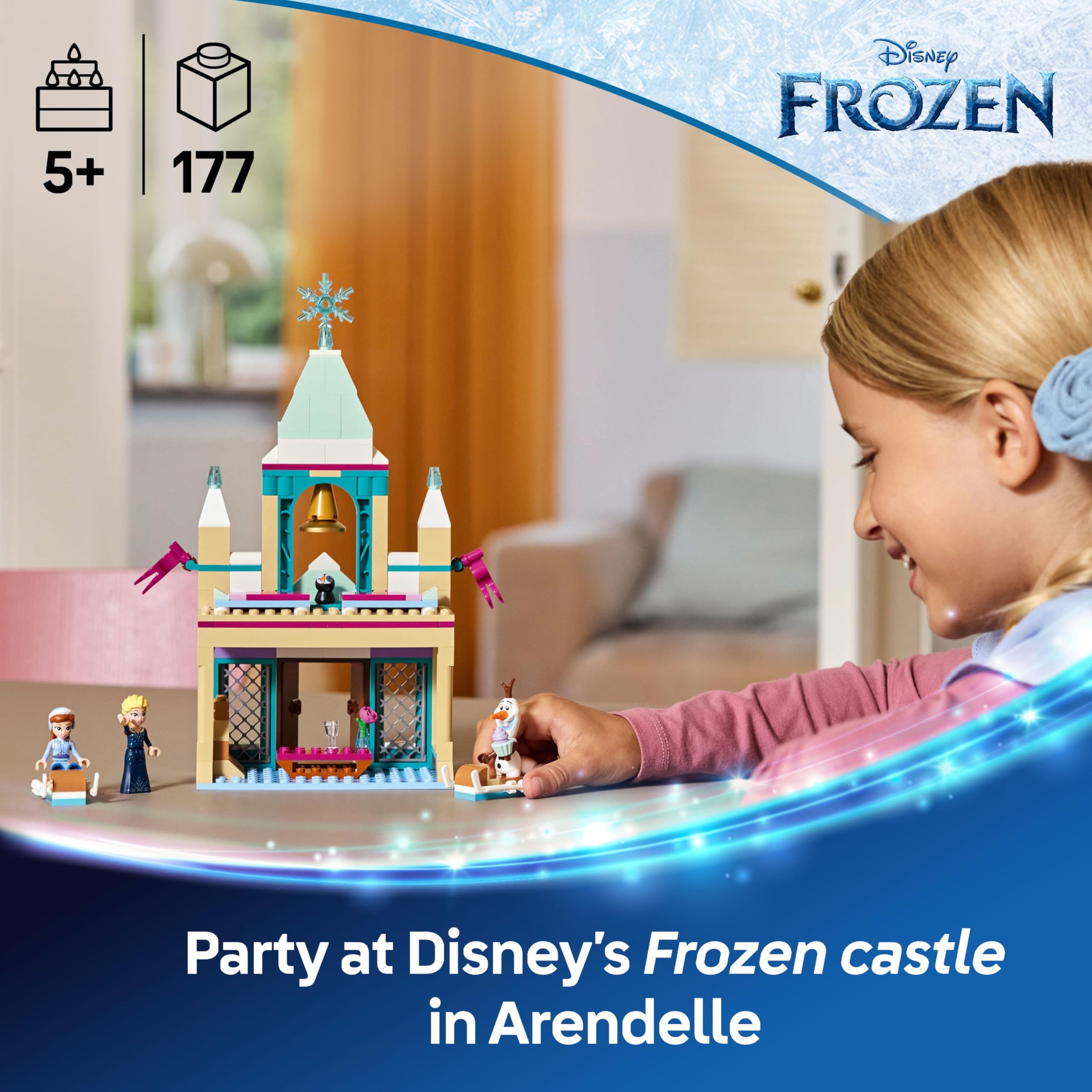 LEGO Disney Arendelle Frozen Castle Playset 43265 | Building Set for Ages 5+