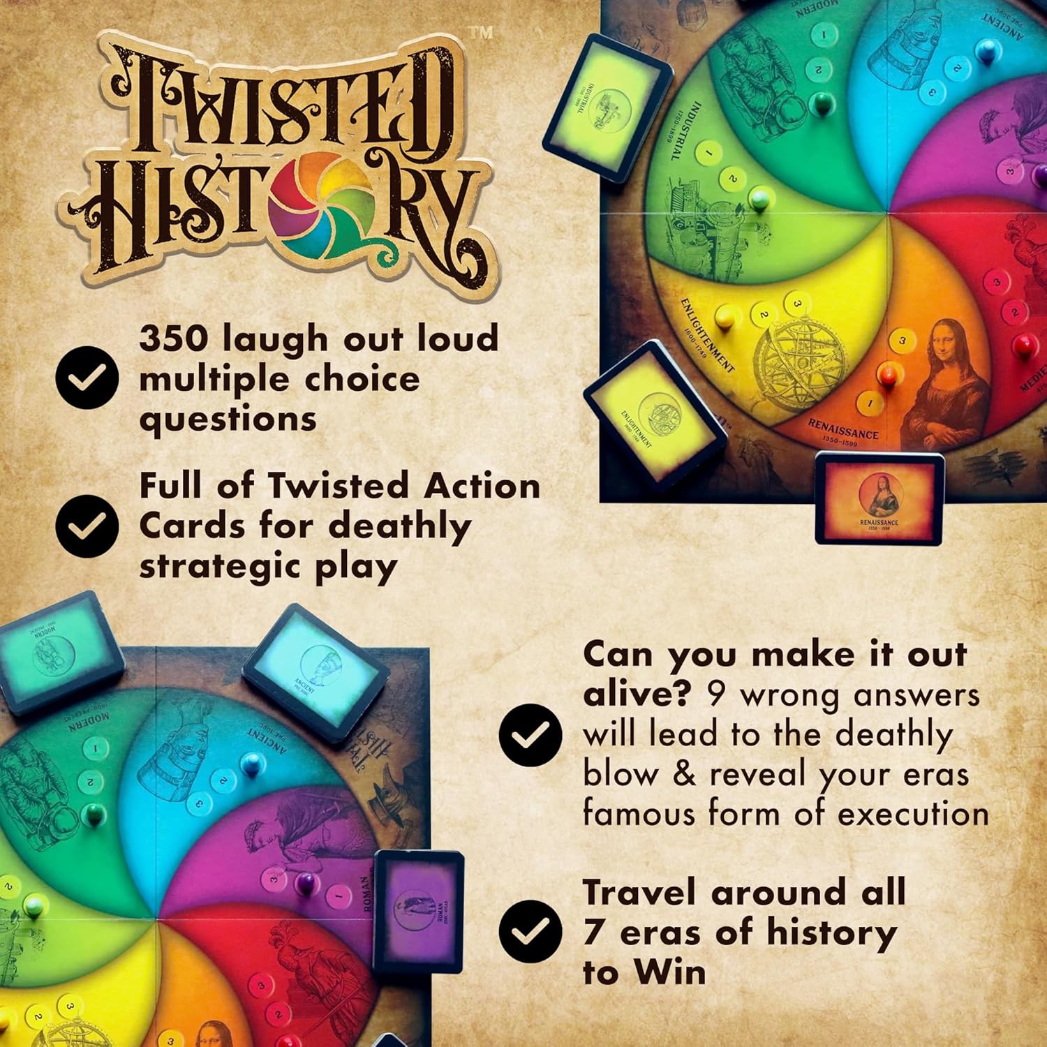 Shuffle Twisted History Board Game 3