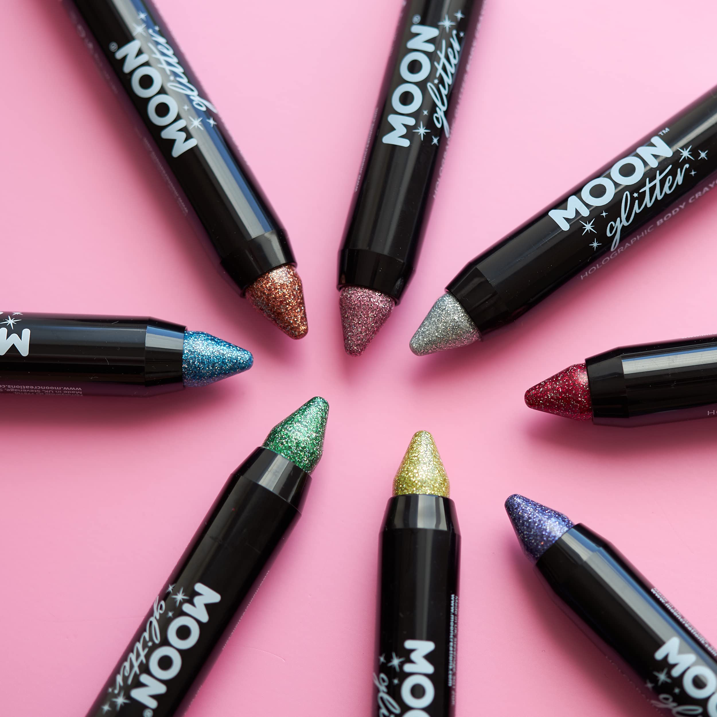 Moon Glitter - Holographic Glitter Paint Stick Body Crayon (3.5g) - Gold 11