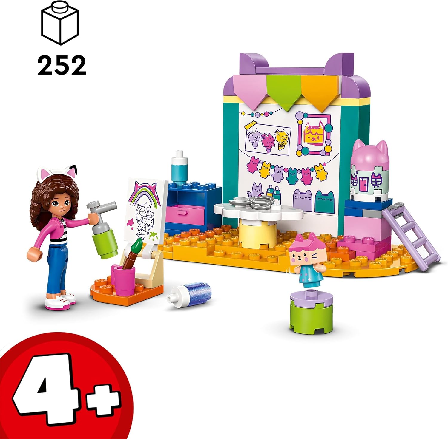 LEGO Gabby’s Dollhouse Crafting with Baby Box Building Set for Kids 4+ 3