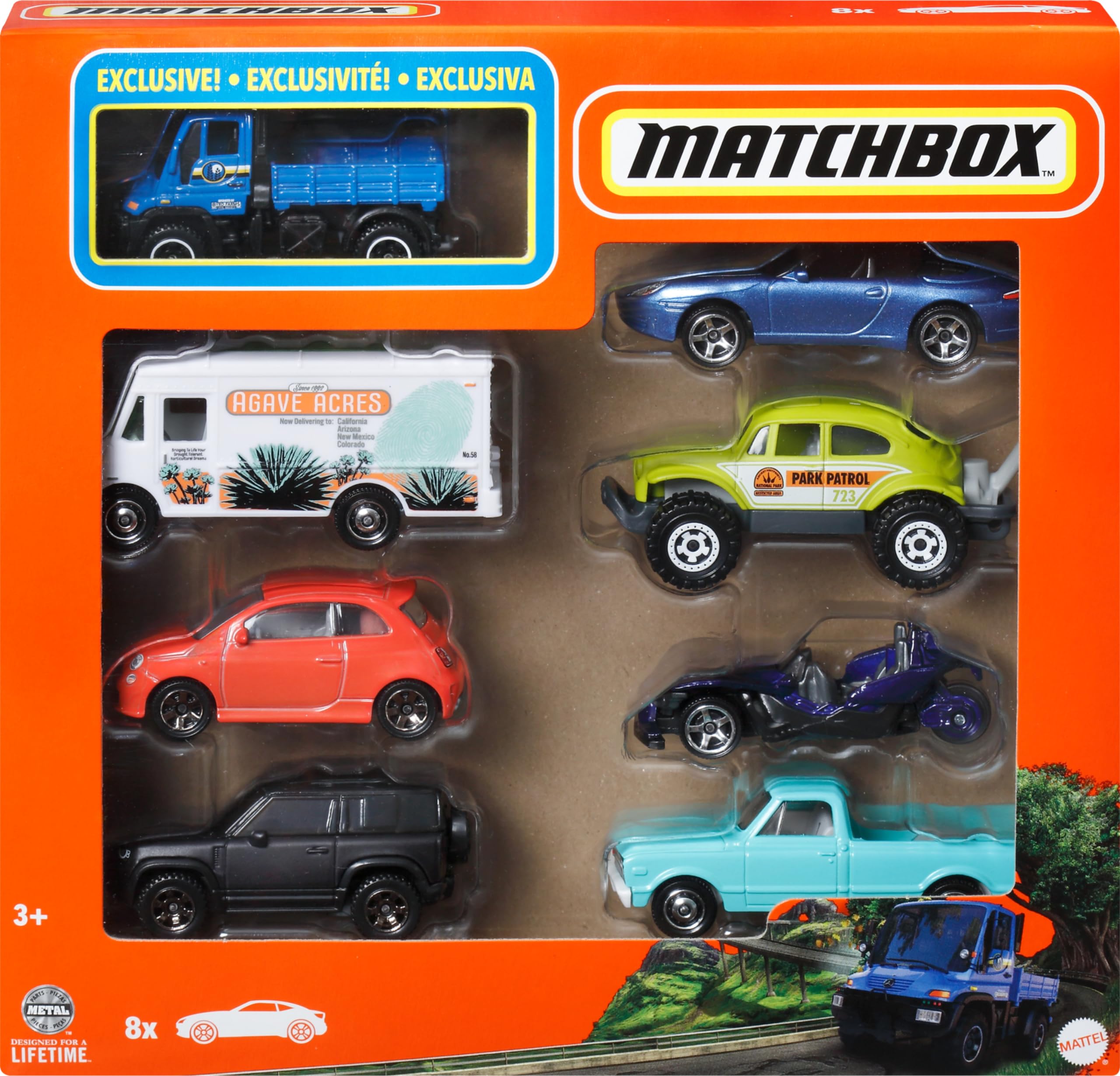 Matchbox 1:64 Scale Die-Cast Toy Cars & Trucks - Themed Multipack Set of 8 for Kids and Collectors 5