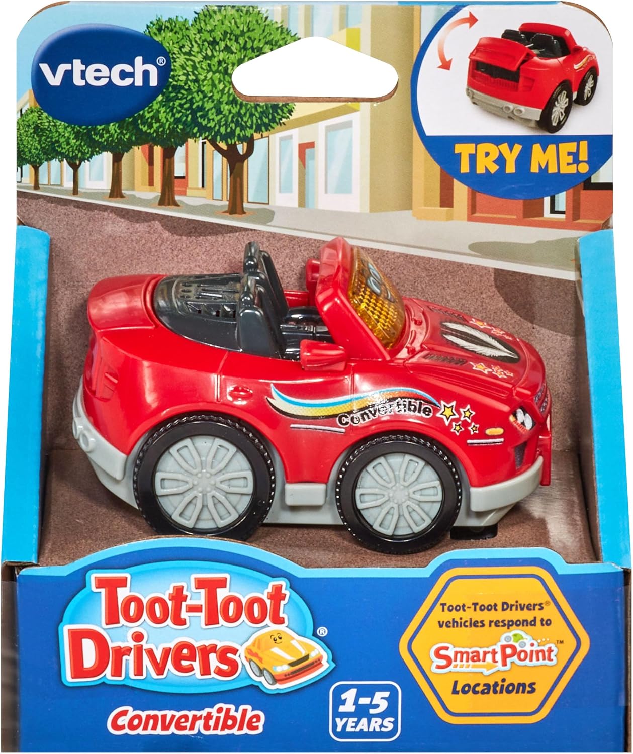 VTech Toot-Toot Drivers Convertible - Interactive Musical Toy Car for Toddlers 12 Months+
