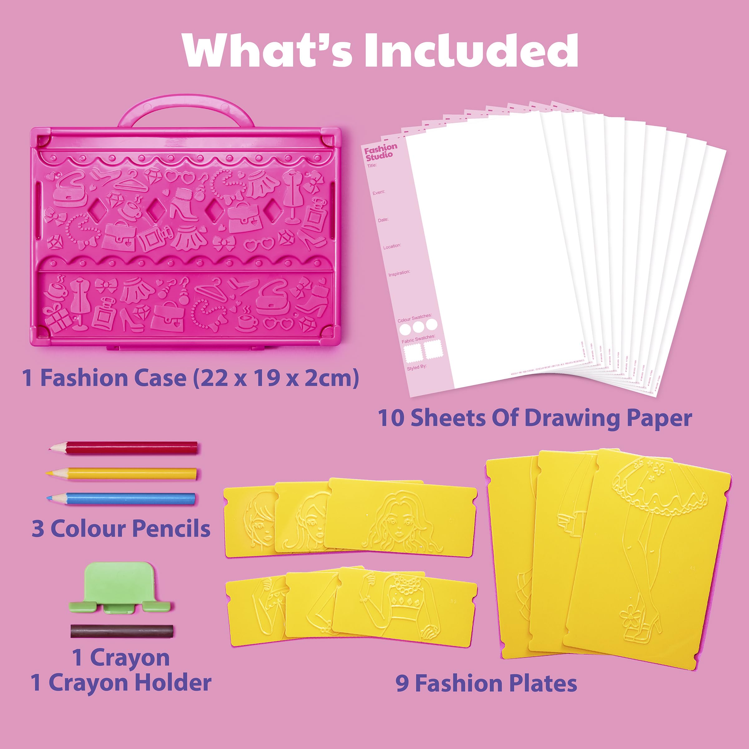 4M My Design Portfolio Fashion Studio Playset - Create 200+ Fashion Styles, Ages 5+ 10