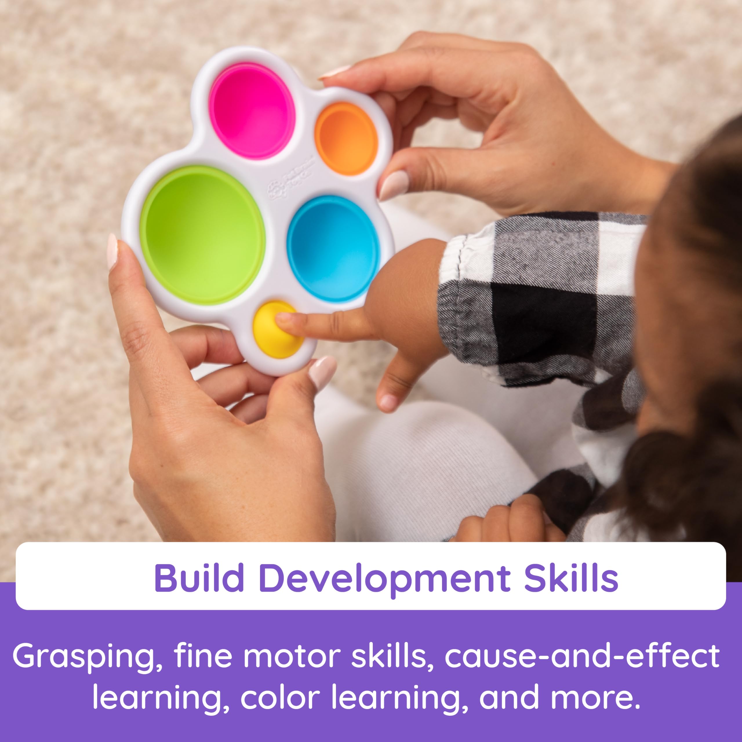 Dimpl - Sensory Push and Pop Toy for Babies 6 Months+ 11