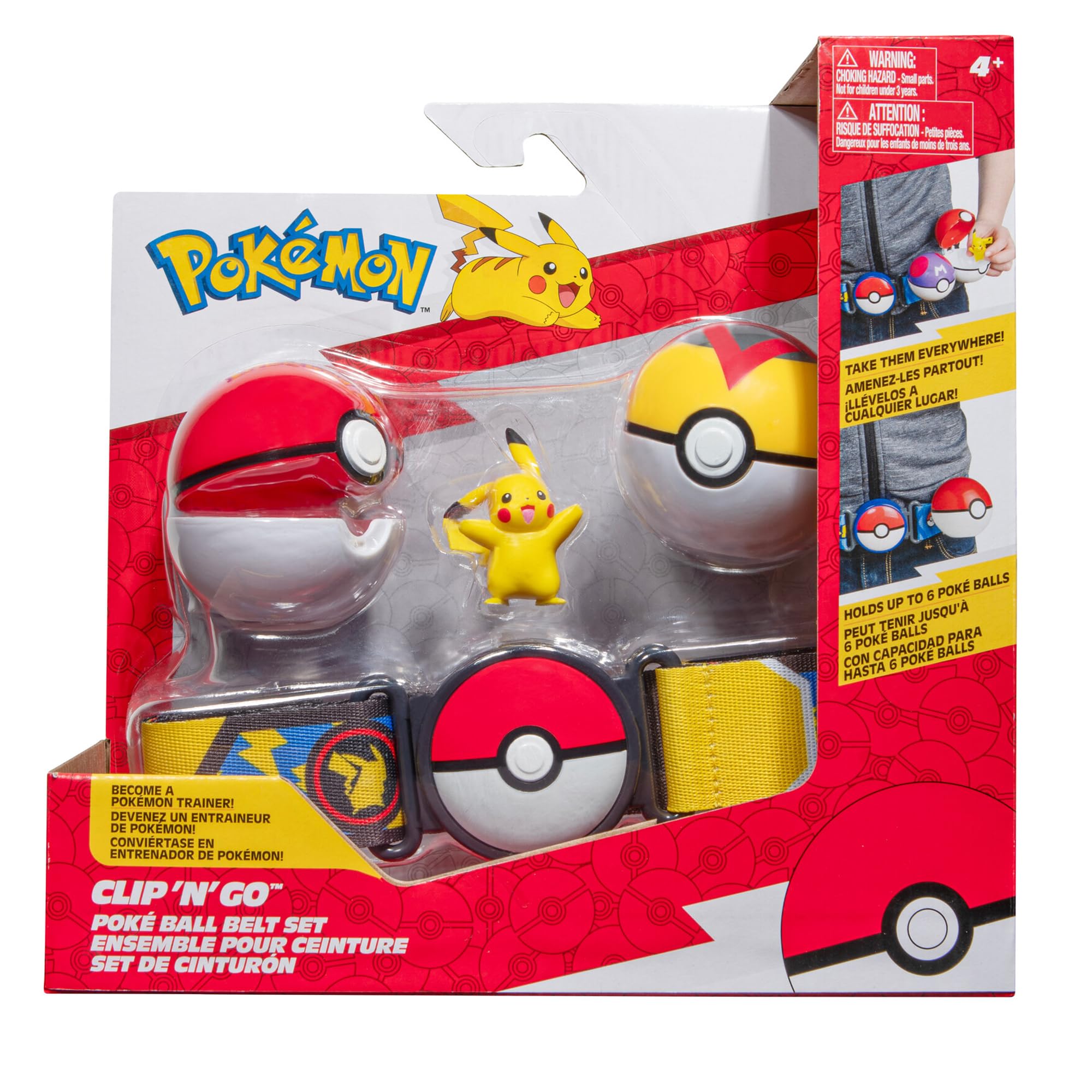 Pokémon Clip ‘N’ Go Belt Set - Pikachu Battle Figure with Poké & Level Balls 8