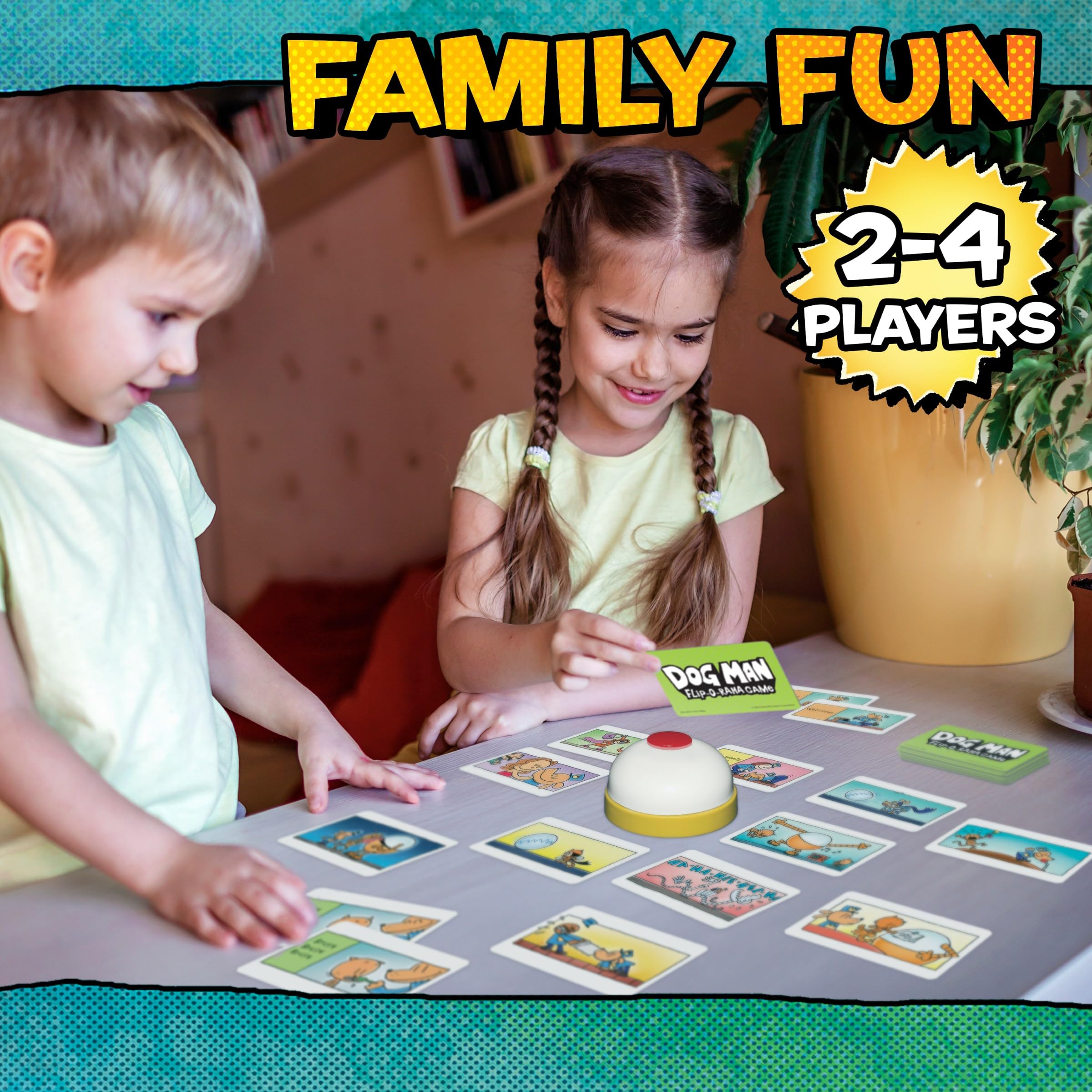 University Games Dog Man The Flip-O-Rama Game | Ages 6+ | 2-4 Players | Cardboard 5