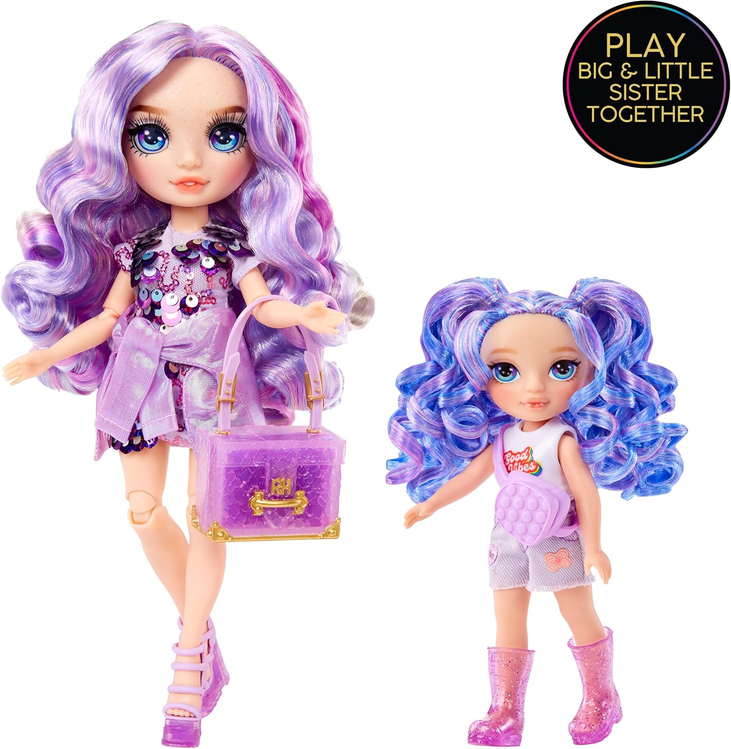 Rainbow High Amethyst Willow Purple 14 cm Posable Fashion Doll with Magical Pet 4