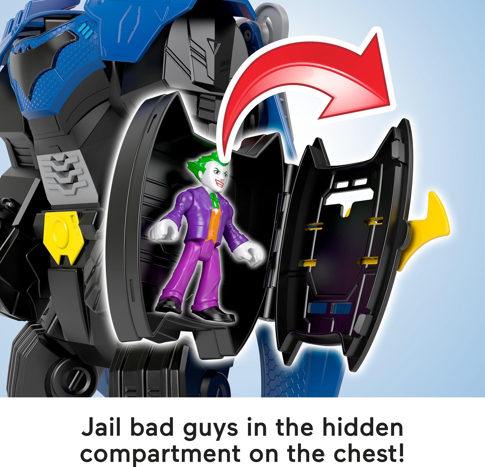 Fisher-Price Imaginext DC Super Friends Batman Flight Mech with Lights & Sounds - Action Figure Playset for Kids 3+ 6