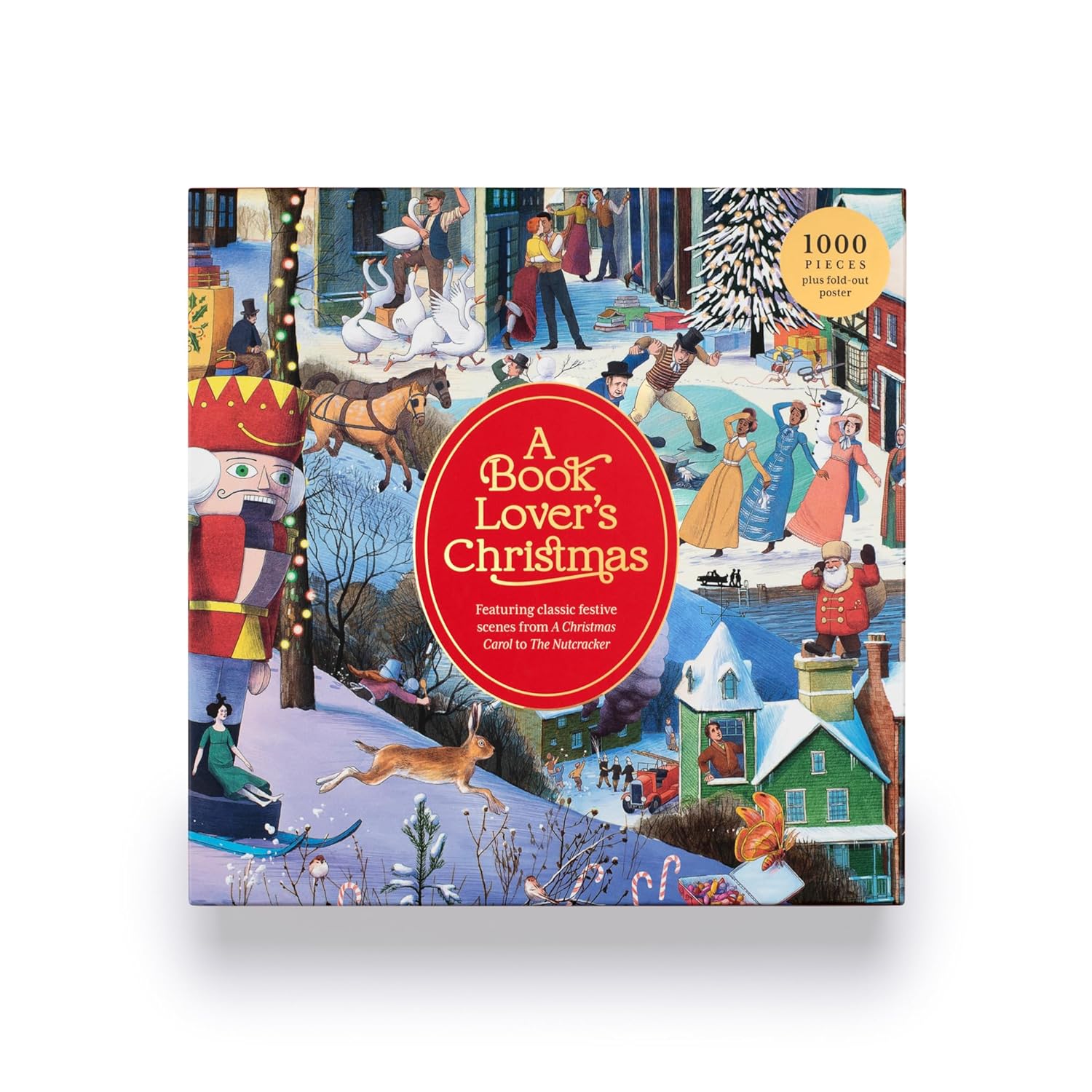 A Book Lover's Christmas 1000 Piece Puzzle - Literary Holiday Jigsaw 6