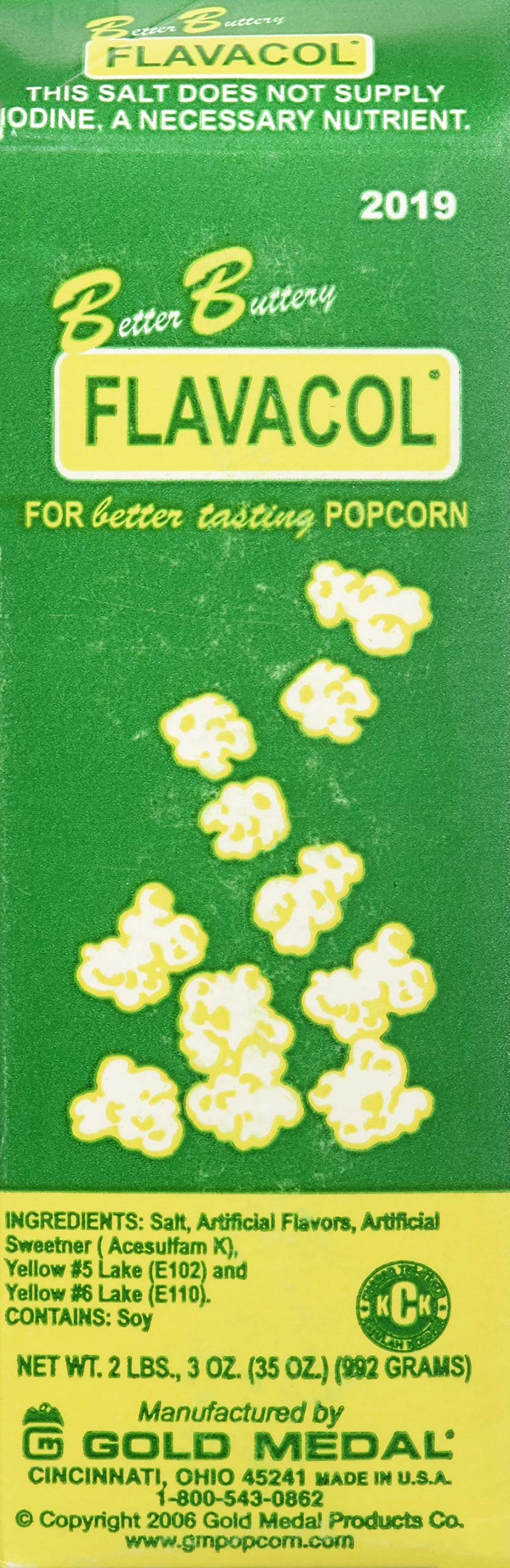 Gold Medal Flavacol Better Buttery Popcorn Flavouring - 999g | Intense Butter Flavor 1